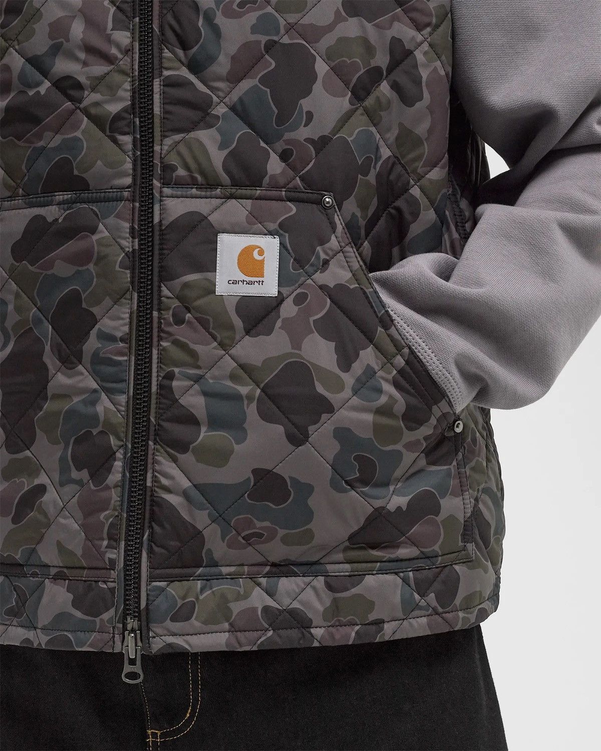 Carhartt Carhartt WIP Myton Vest Liner Grey Duck Camo Size US L / EU 52-54 / 3 - 3 Thumbnail