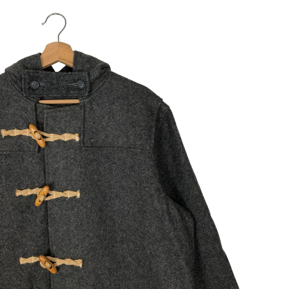 Schott 🔥HERRINGBONE WOOL LONG JACKET SCHOTT DUFFLE MADE IN USA Size US L / EU 52-54 / 3 - 6 Thumbnail