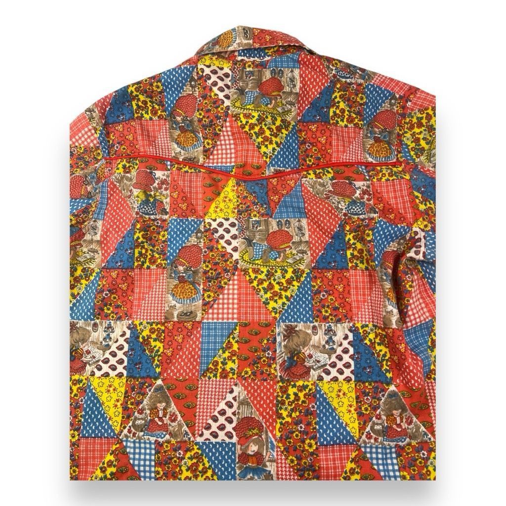 Other Vintage Patchwork Snap Button Top Size Large Size L / US 10 / IT 46 - 4 Thumbnail