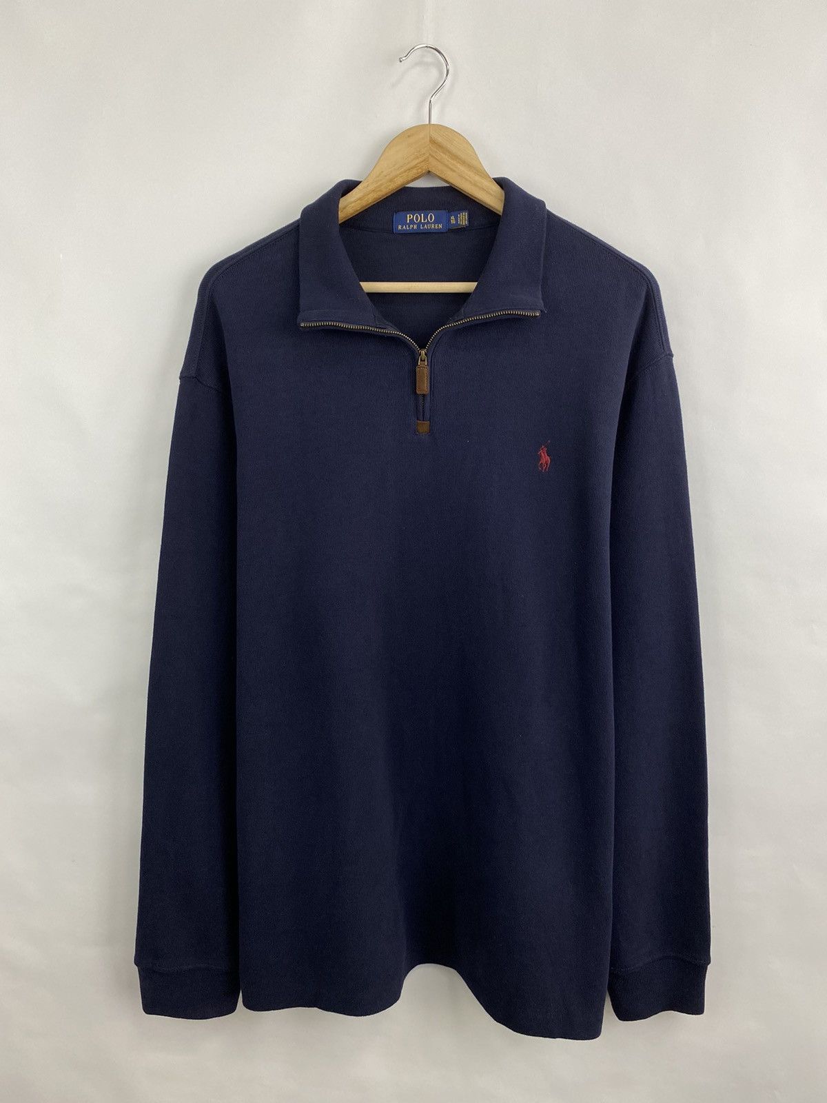 Polo Ralph Lauren Vintage 90s Ralph Lauren Knitted 1/4 Zip Sweater Size US XL / EU 56 / 4 - 3 Thumbnail