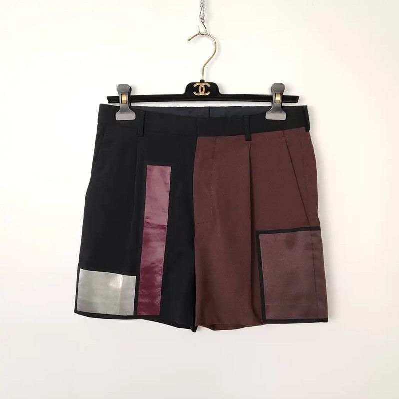 Dior Dior Black Wool Women's Shorts with Color Blocks 0089 Size 27" / US 4 / IT 40 - 1 Thumbnail