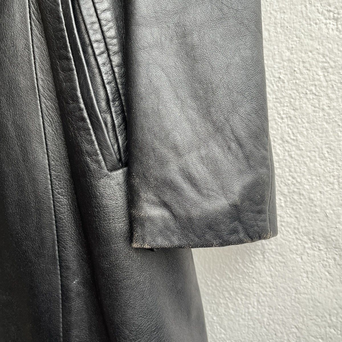 Leather × Vera Pelle Vintage Vera Pelle Long Coat Designer Leather Jacket Italy Size US S / EU 44-46 / 1 - 8 Thumbnail