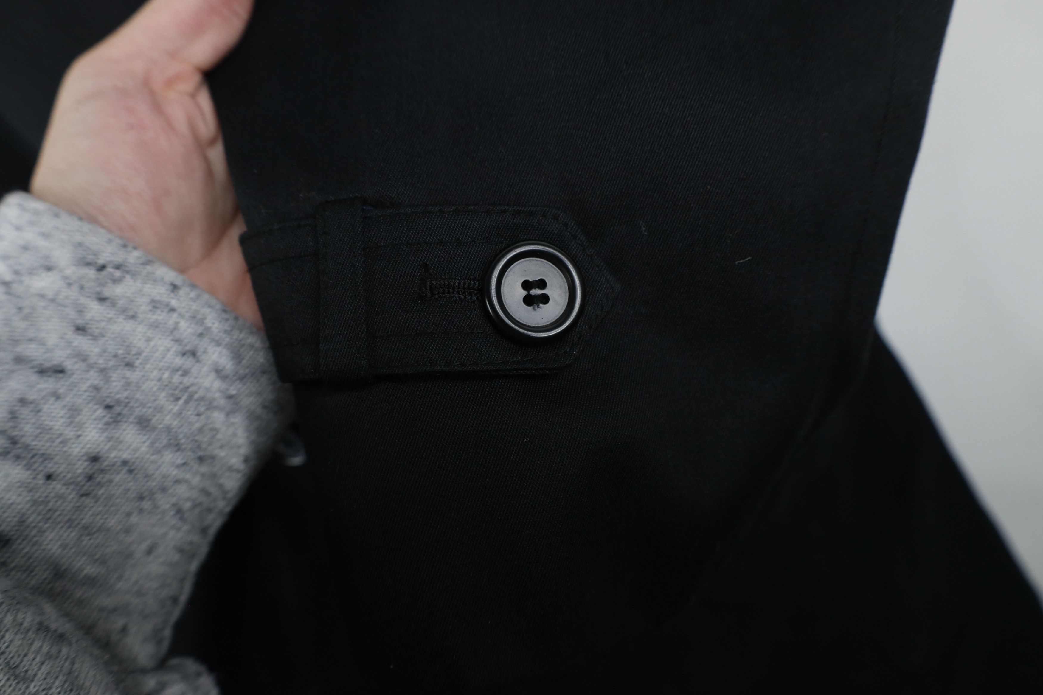 Vintage Vintage 90s Streetwear Breasted Trench Coat Jacket Black Size US XL / EU 56 / 4 - 6 Thumbnail