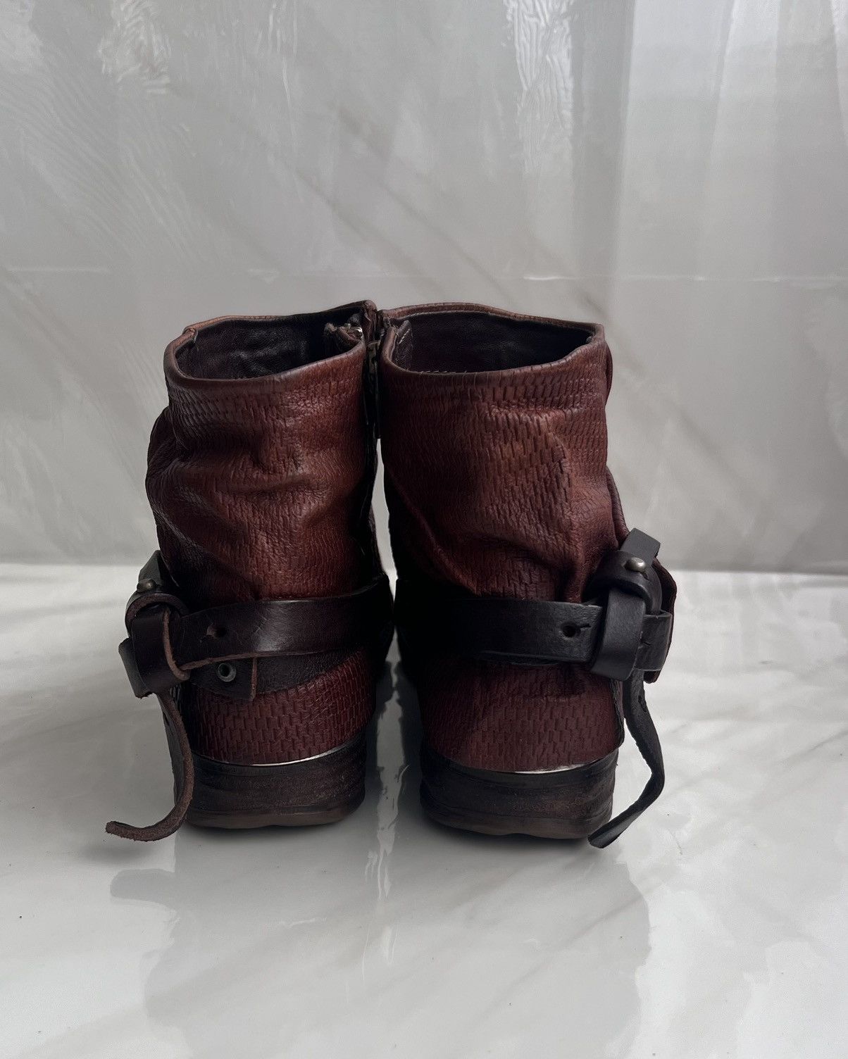 A.S.98 As 98 Airstep italian Zipper Boho Biker distressed boot Size US 8 / IT 38 - 8 Thumbnail