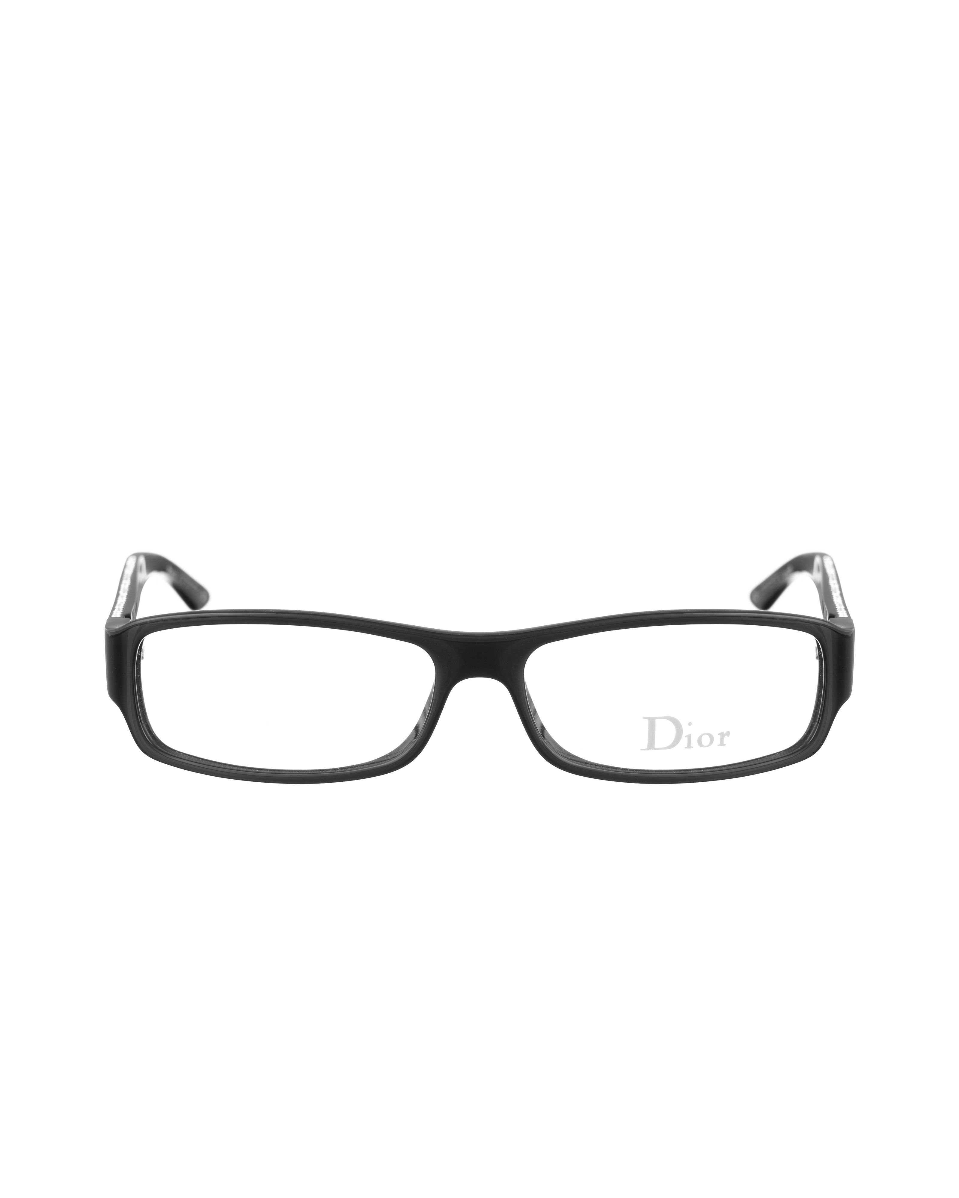 Christian Dior Monsieur Christian Dior 00s Black Glasses with Silver Logo & Crystals Size ONE SIZE - 3 Thumbnail