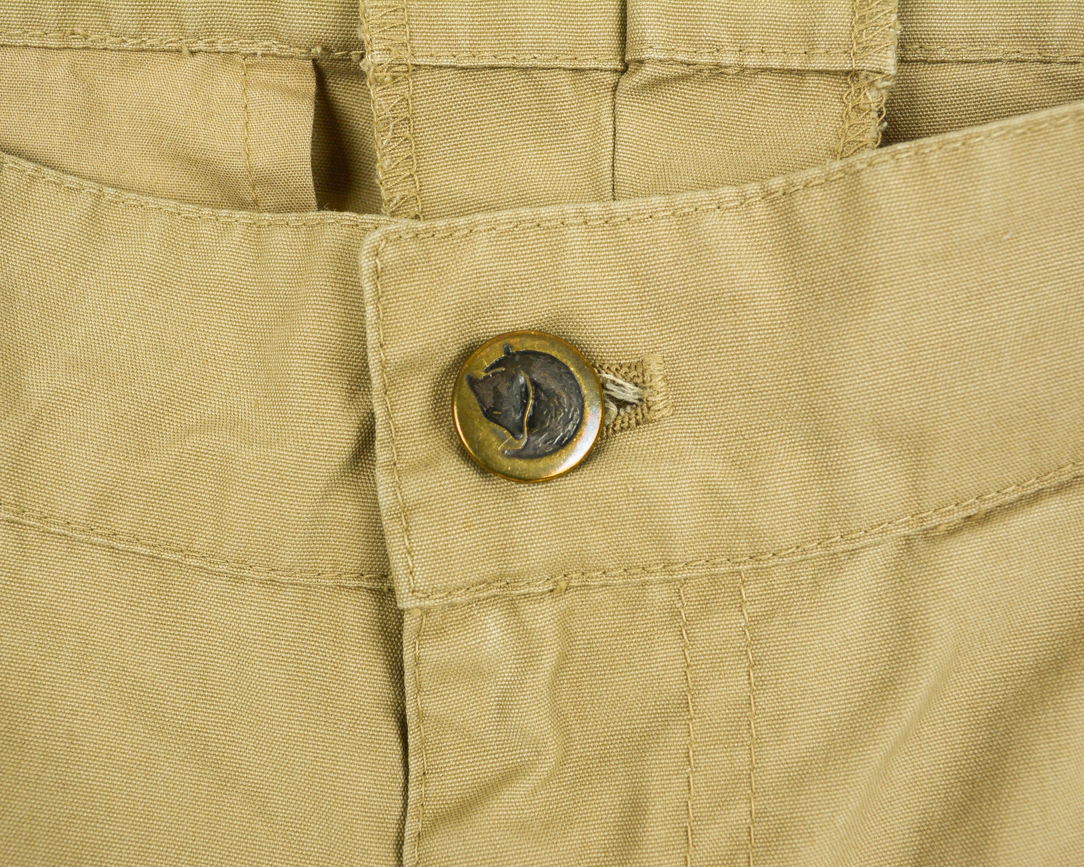 Fjallraven Zip Off waxed Pants 50 size W33 W34 trousers M Bushcraft Size US 34 / EU 50 - 5 Thumbnail
