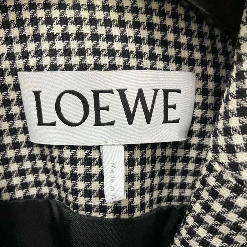 Loewe LOEWE Triple bird grid double row collar coat Size M / US 6-8 / IT 42-44 - 3 Thumbnail