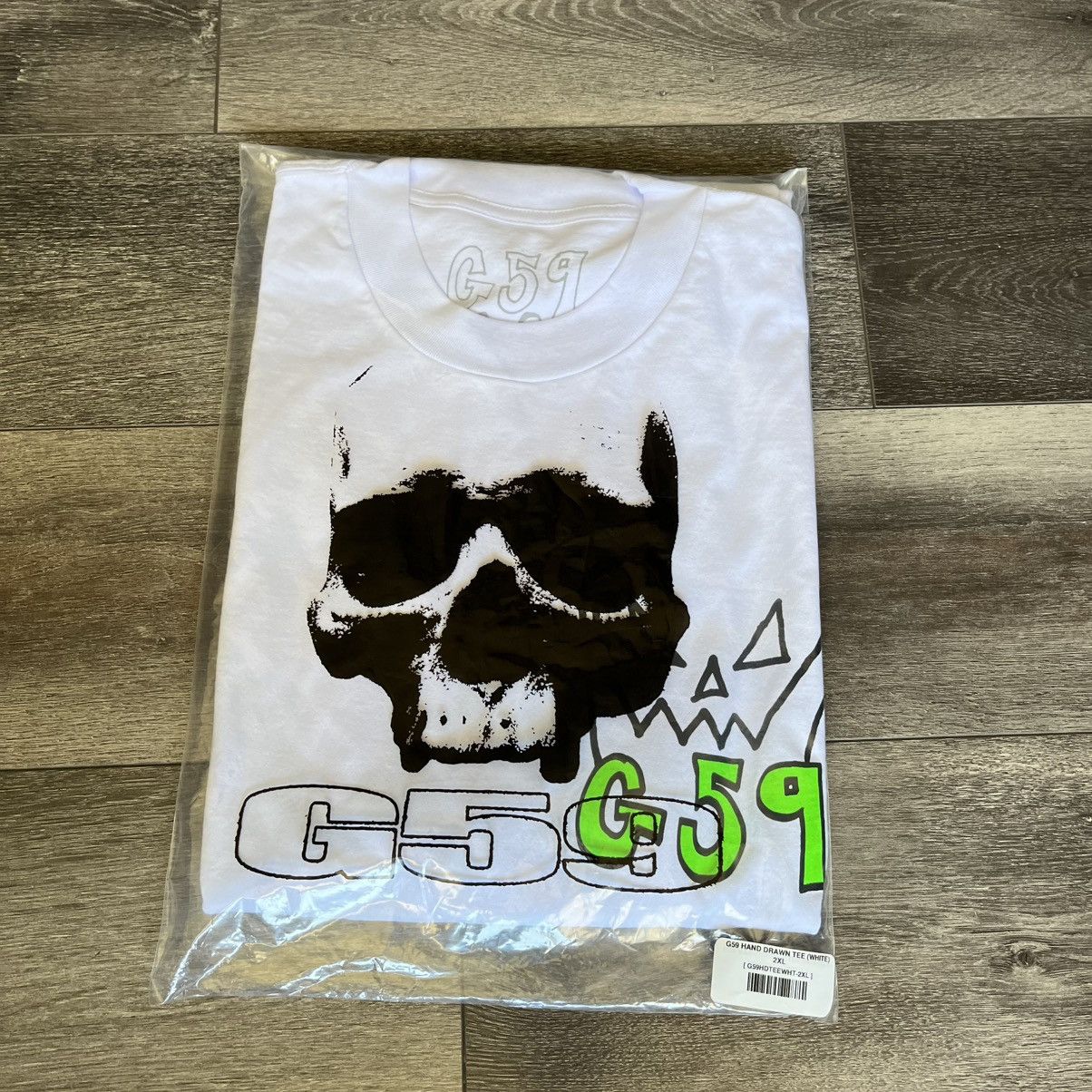 Asspizza Asspizza x G59 Records Suicideboys Hand Drawn Tee White New Size US XXL / EU 58 / 5 - 4 Thumbnail