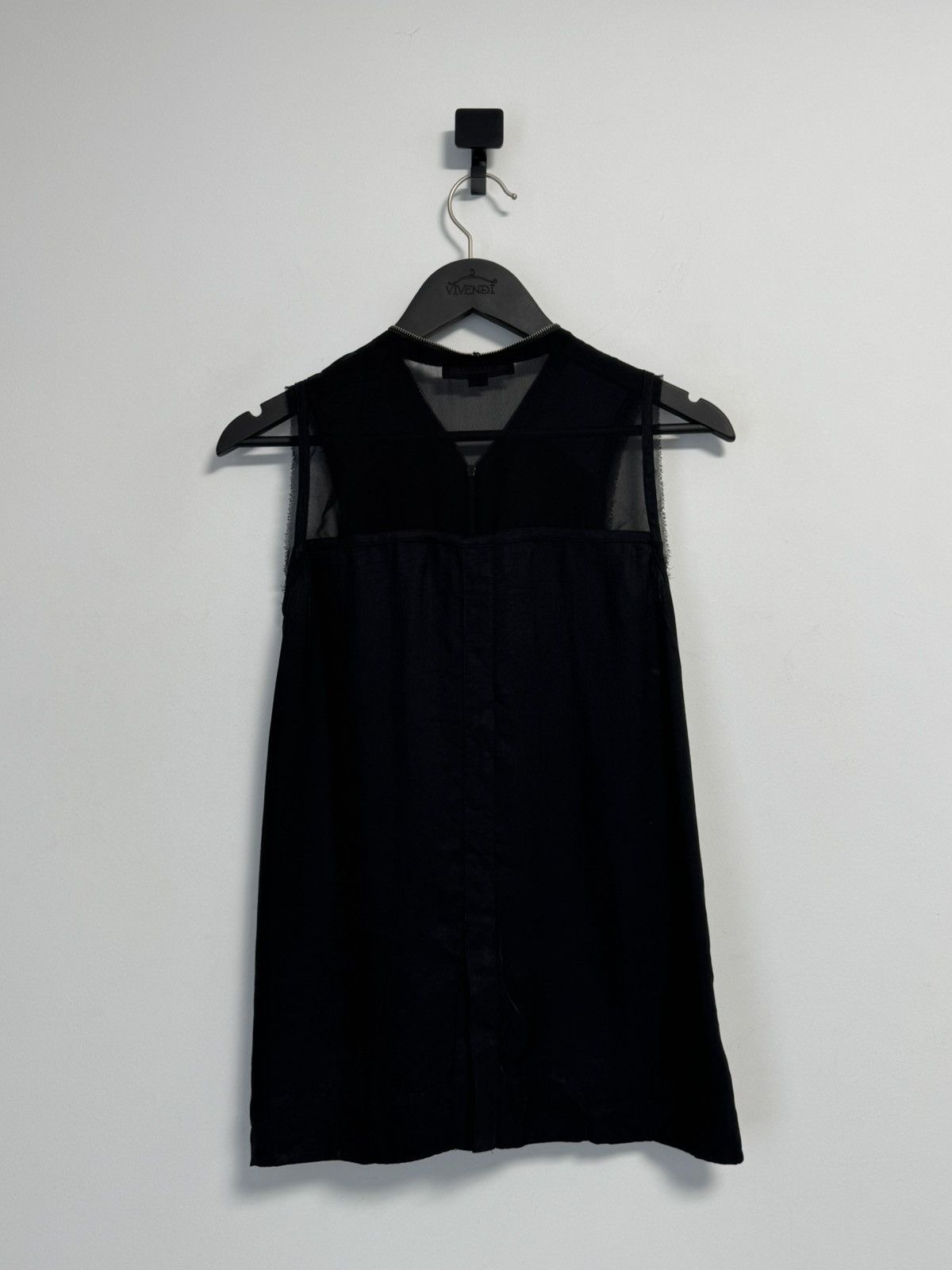Allsaints AllSaints Lottie Front Zip Sleeveless Black Vest size 4 Size S / US 4 / IT 40 - 12 Thumbnail