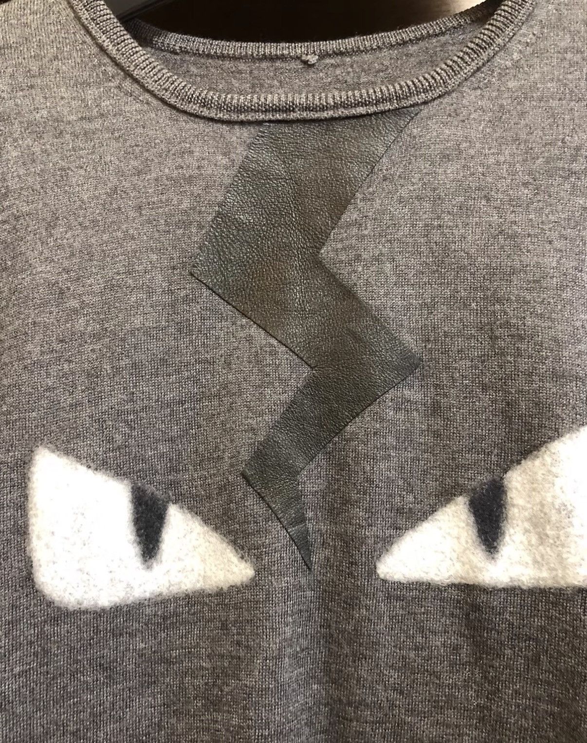 Fendi Fendi Cashmere Wool & Silk Blend Sweater with Shearling J2 Size US M / EU 48-50 / 2 - 3 Thumbnail