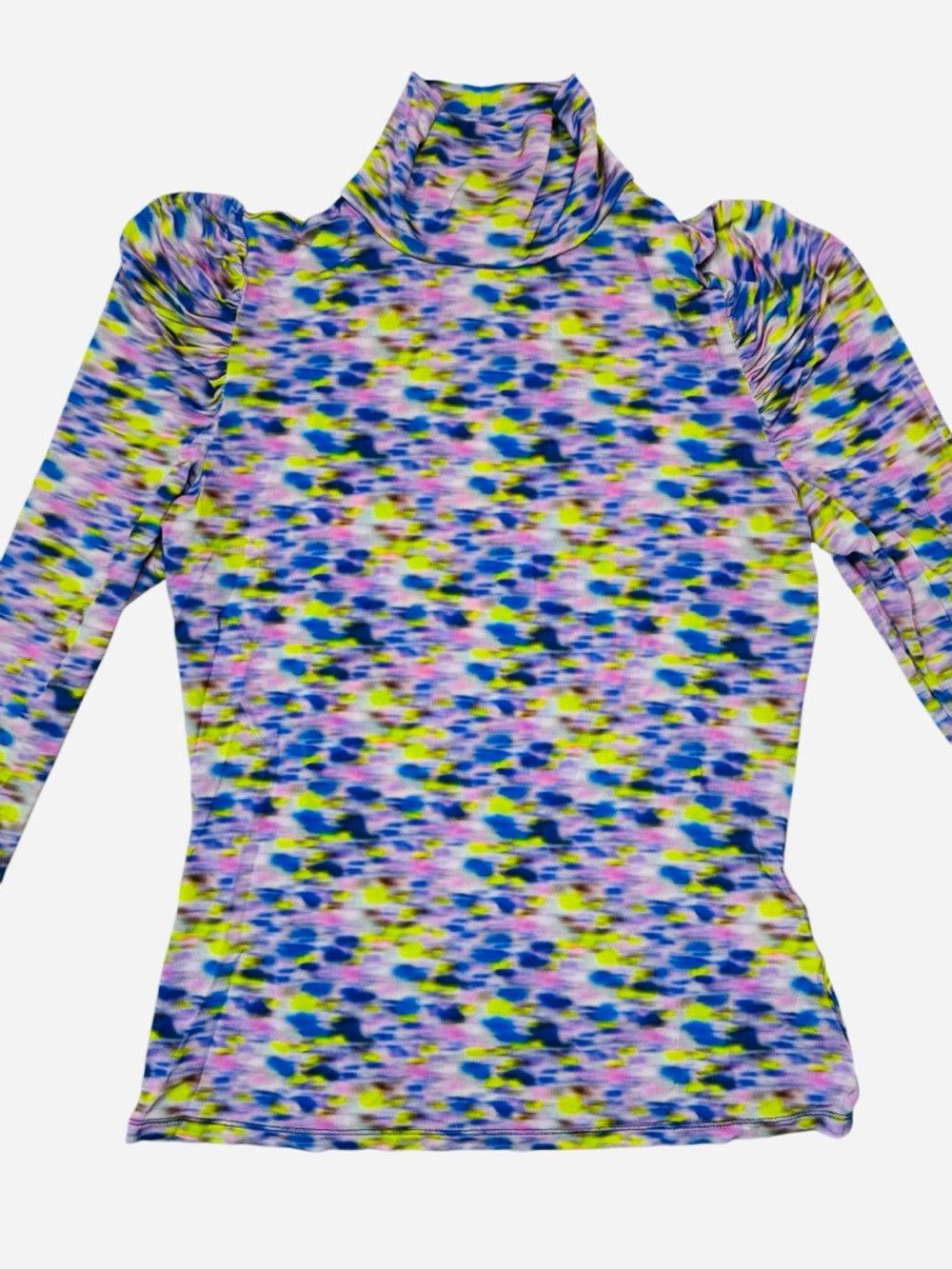 Tanya Taylor Tanya Taylor Adonica Long Sleeve High Neck Top In Blue Haze Size M / US 6-8 / IT 42-44 - 6 Thumbnail