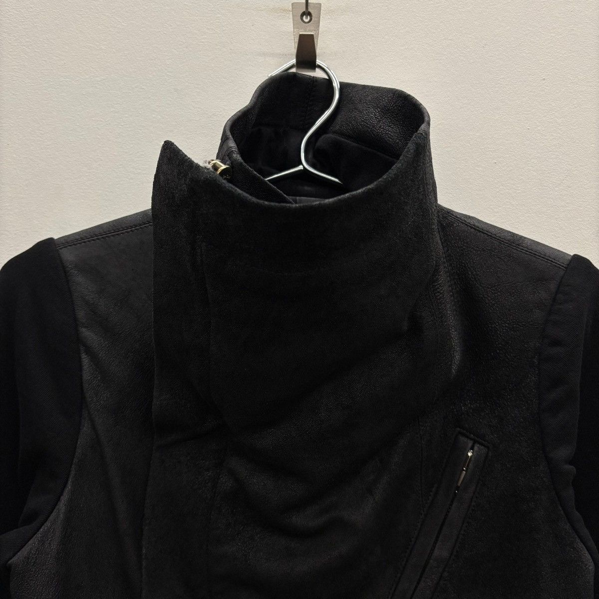 Rick Owens SS09 Rick Owens “STRUTTER” Asymmetrical Biker Jacket Size S / US 4 / IT 40 - 4 Thumbnail