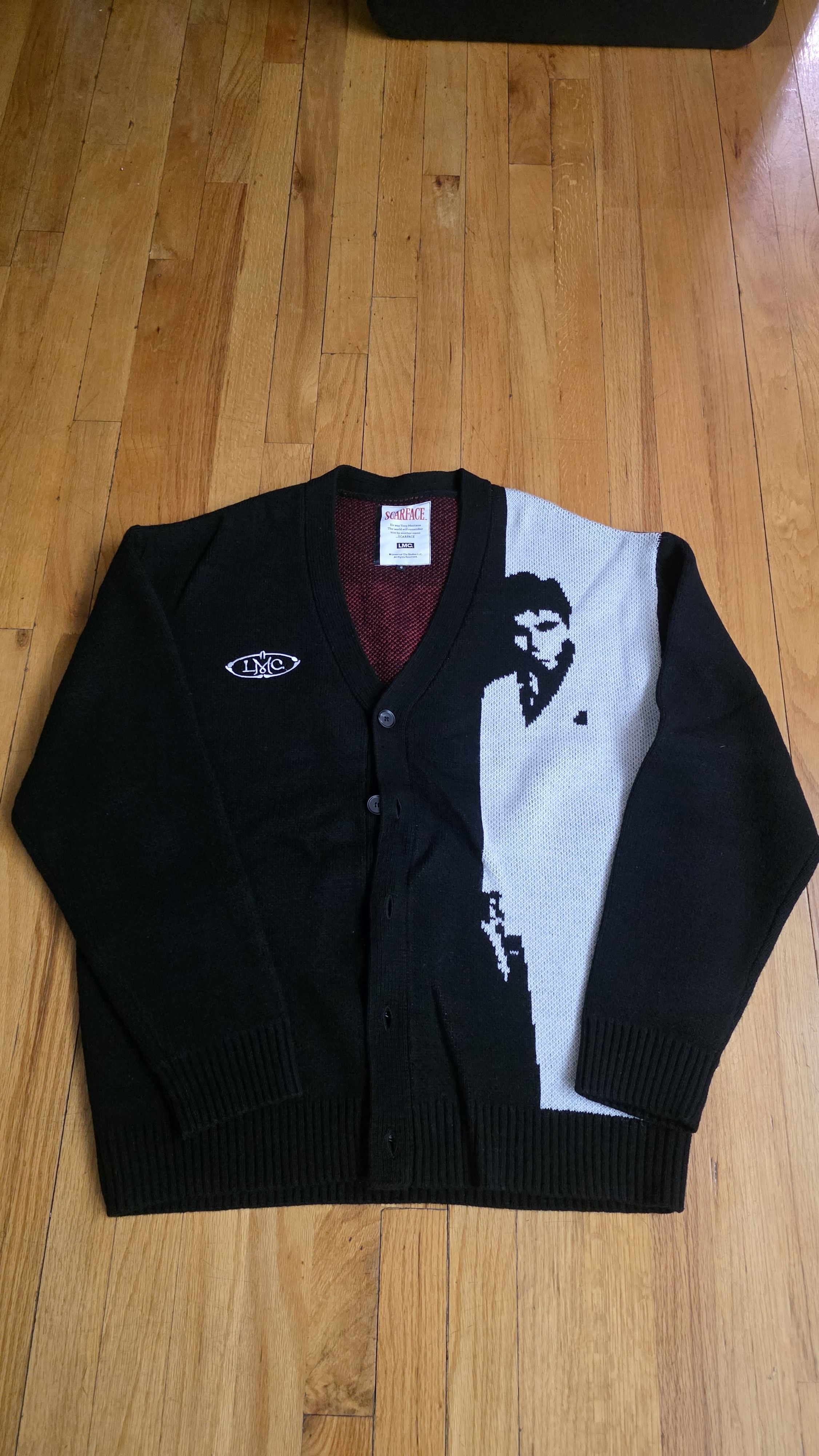 Other LMC x SCARFACE JACQUARD CARDIGAN black Size US L / EU 52-54 / 3 - 2 Thumbnail