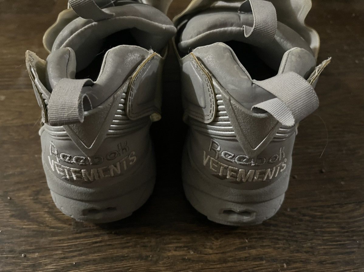 Reebok × Vetements Reebok x Vetements Grey Reflective InstaPump Fury Trainers Size US 11.5 / EU 44-45 - 4 Thumbnail