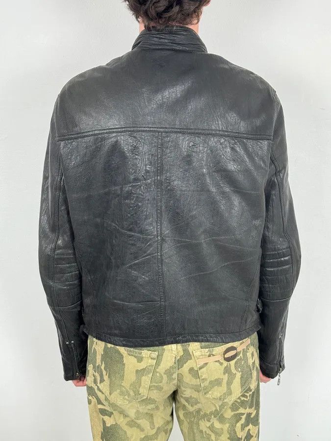 Armani 2000s Armani Prenium Black Leather Jacket Size US L / EU 52-54 / 3 - 3 Thumbnail