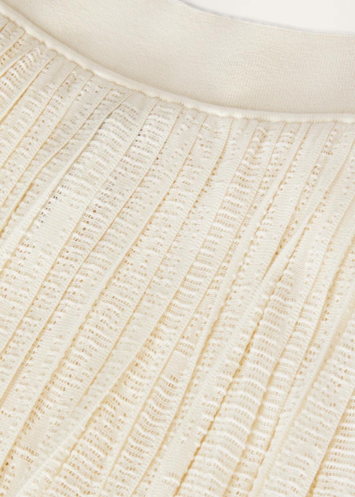 Loro Piana o1srvl11e1224 Diavolezza Virgin Wool Skirt in Ivory Size 28" / US 6 / IT 42 - 2 Thumbnail