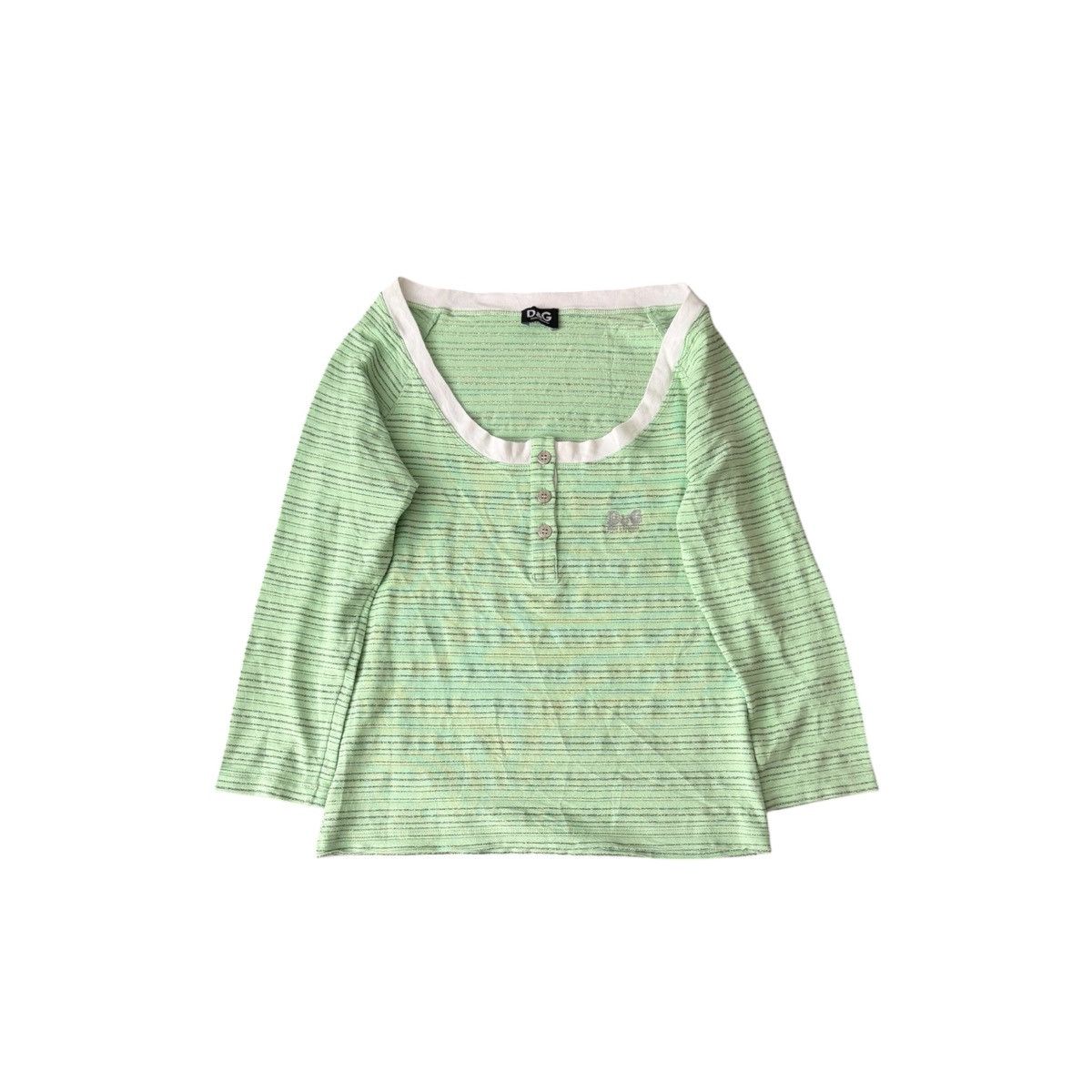 Dolce & Gabbana Vintage Dolce Gabbana Henley Top Size L / US 10 / IT 46 - 1 Thumbnail