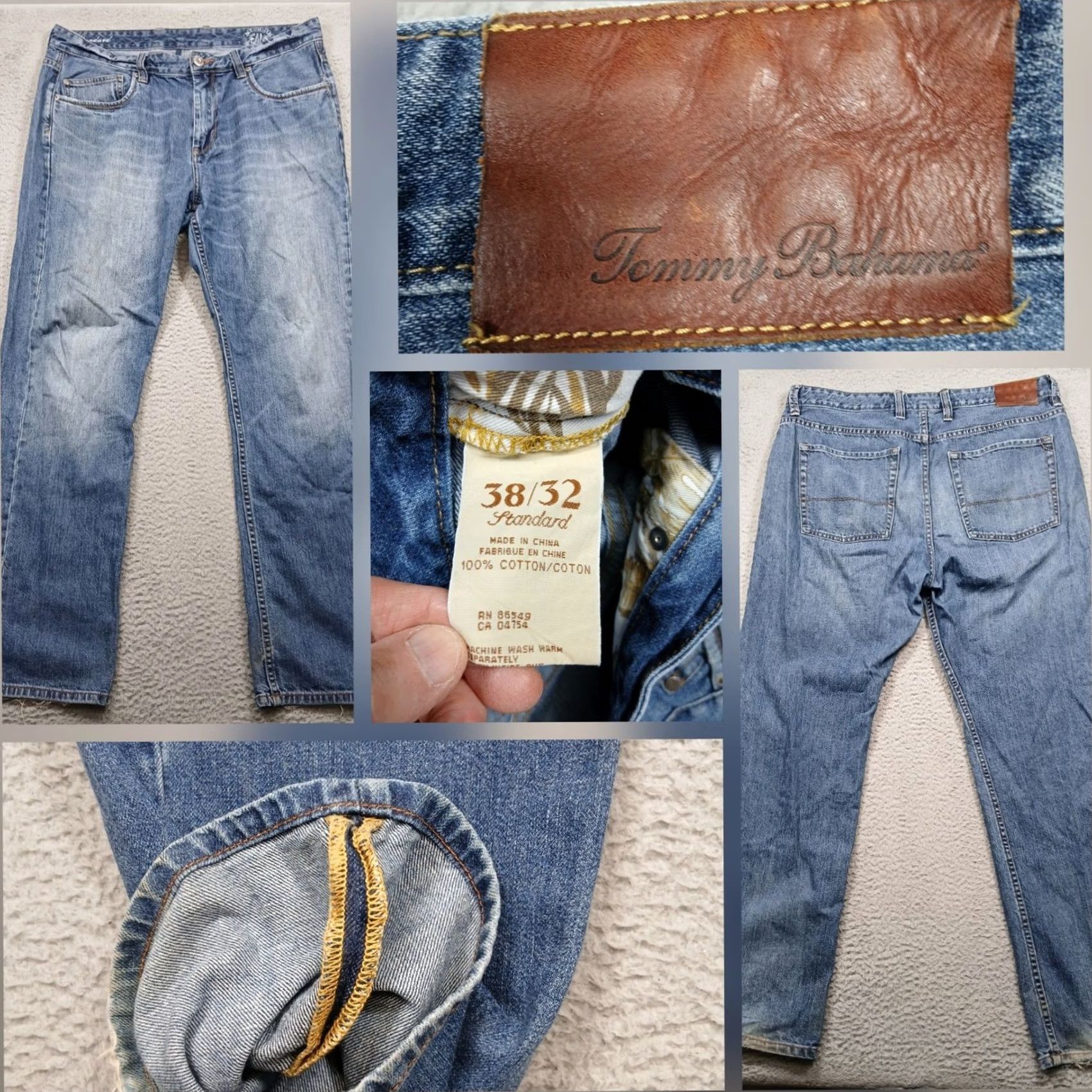 Tommy Bahama Tommy Bahama Jeans Men's 38x32 Blue Denim Straight Leg Premium Size US 38 / EU 54 - 2 Thumbnail