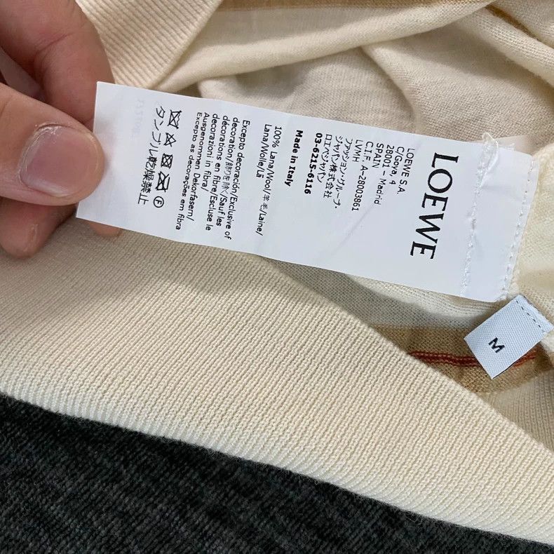 Loewe LOEWE Wool short sleeve pullover slim sweater Size M / US 6-8 / IT 42-44 - 3 Thumbnail