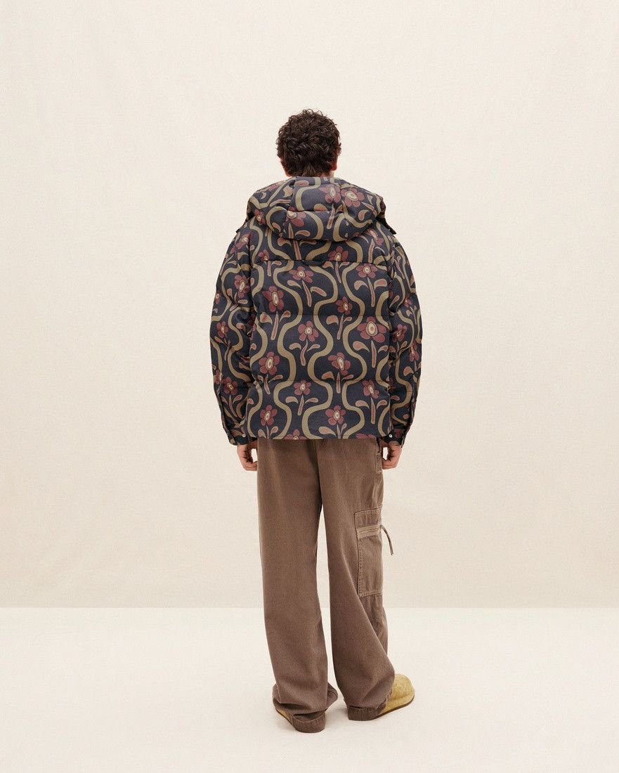 Jacquemus o1mle0625 La doudoune Chemise Jacket in Print Brown Flowers Size US M / EU 48-50 / 2 - 4 Thumbnail