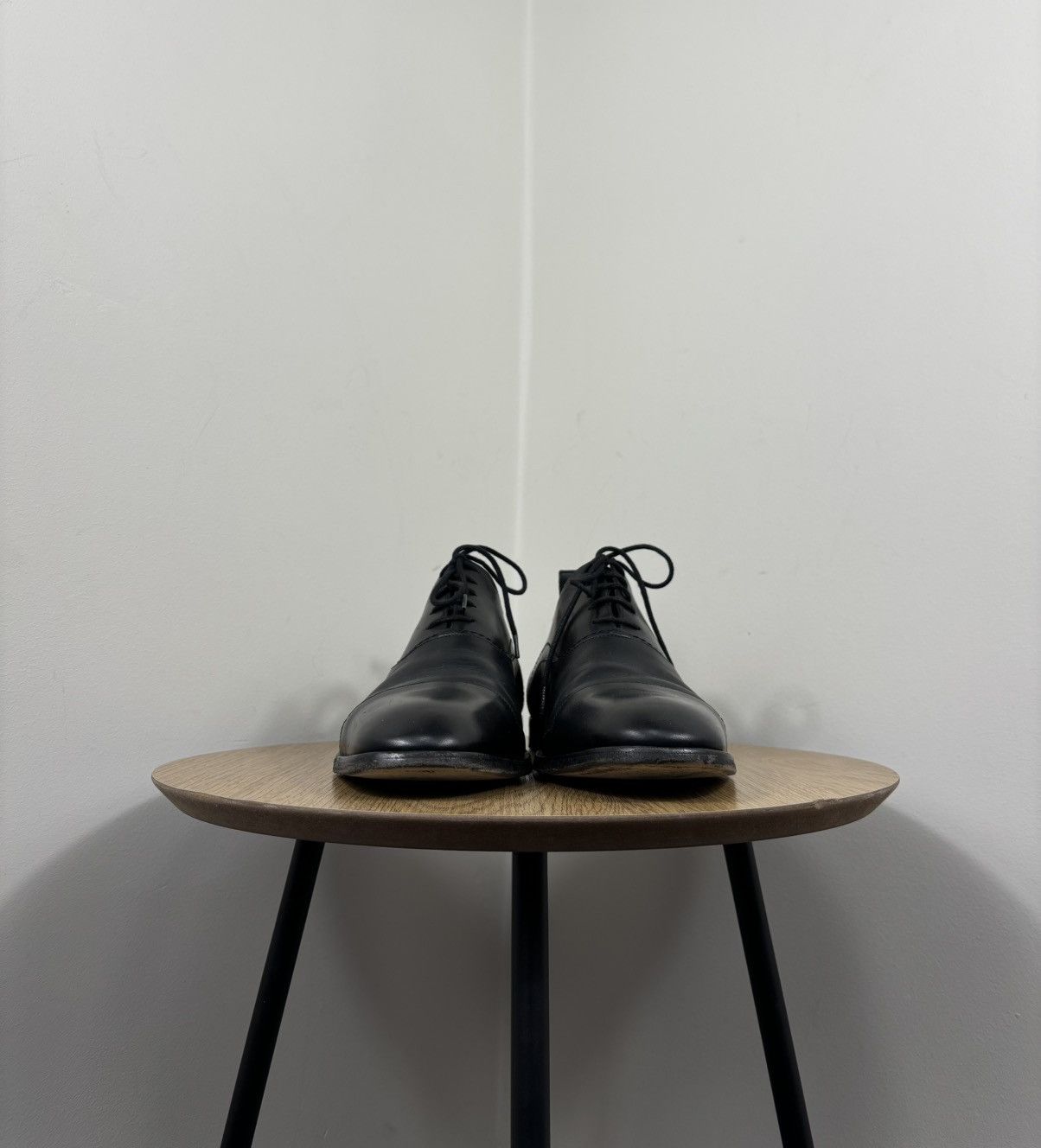 Bally Bally Andreos Men’s Cap Toe Dress Black Leather Derby Shoes Size US 8 / EU 41 - 6 Thumbnail