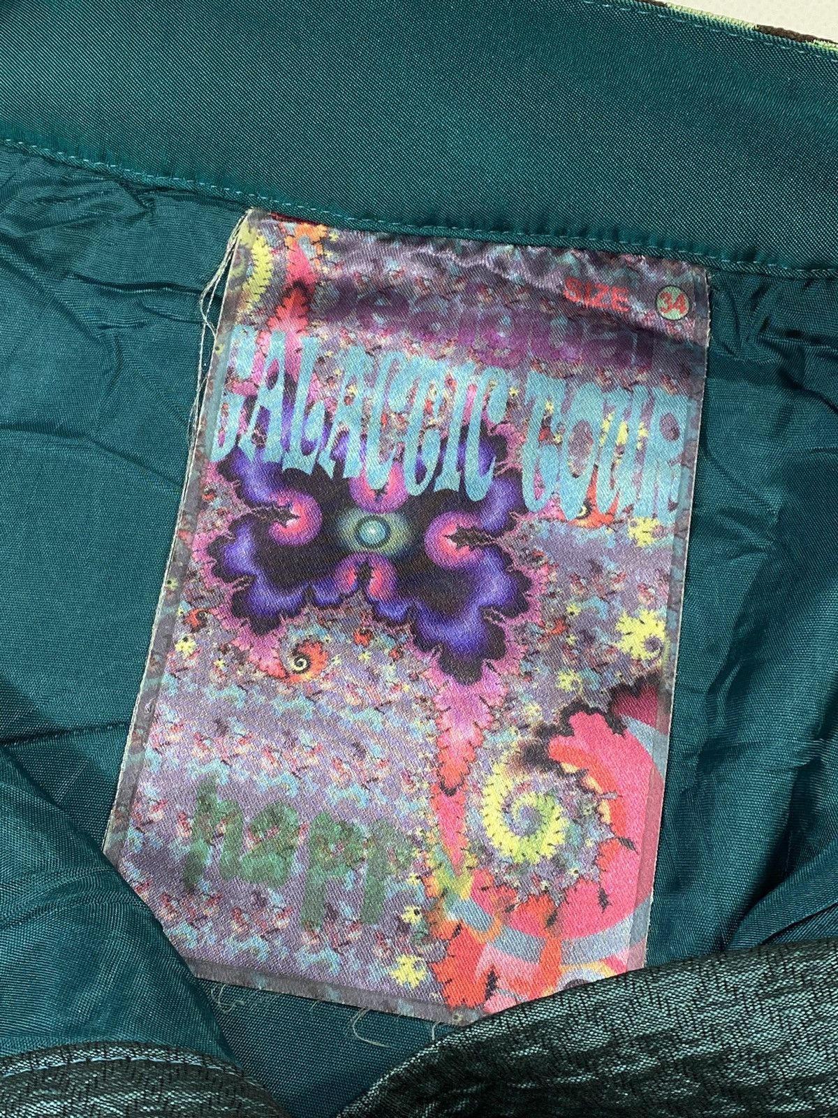 Desigual LASTDROP🔥 Desigual Galactic Tour Y2K Patchwork Peacock Skirt Size 28" / US 6 / IT 42 - 10 Thumbnail
