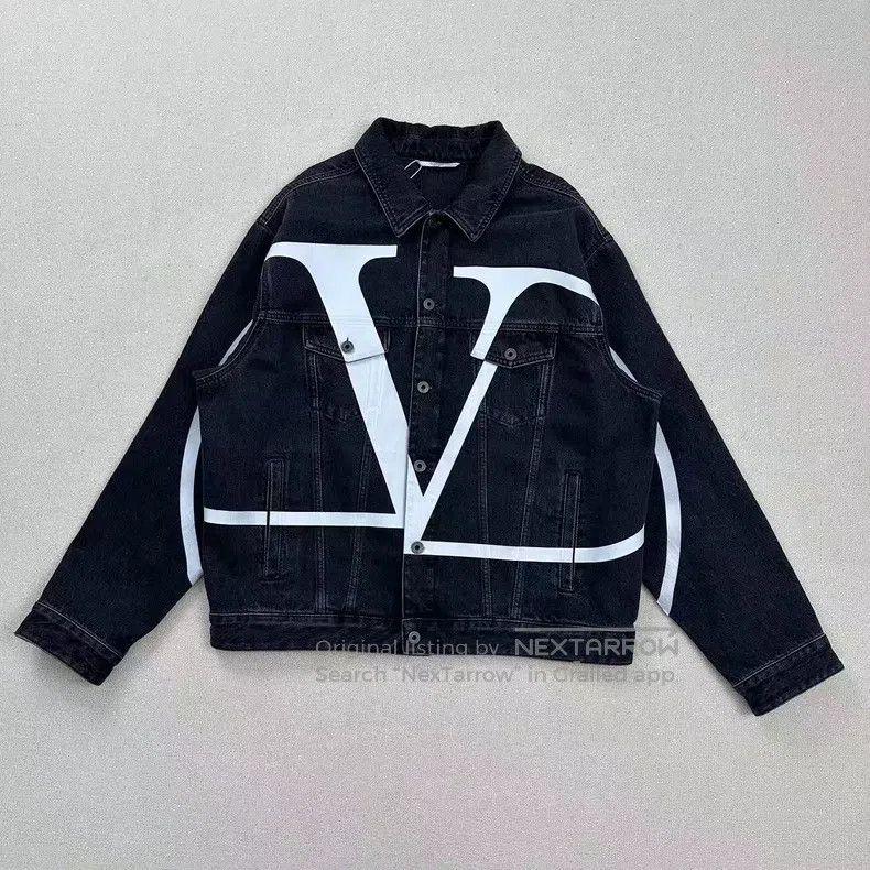 Valentino Valentino Printed logo denim jacket Size US M / EU 48-50 / 2 - 1 Thumbnail