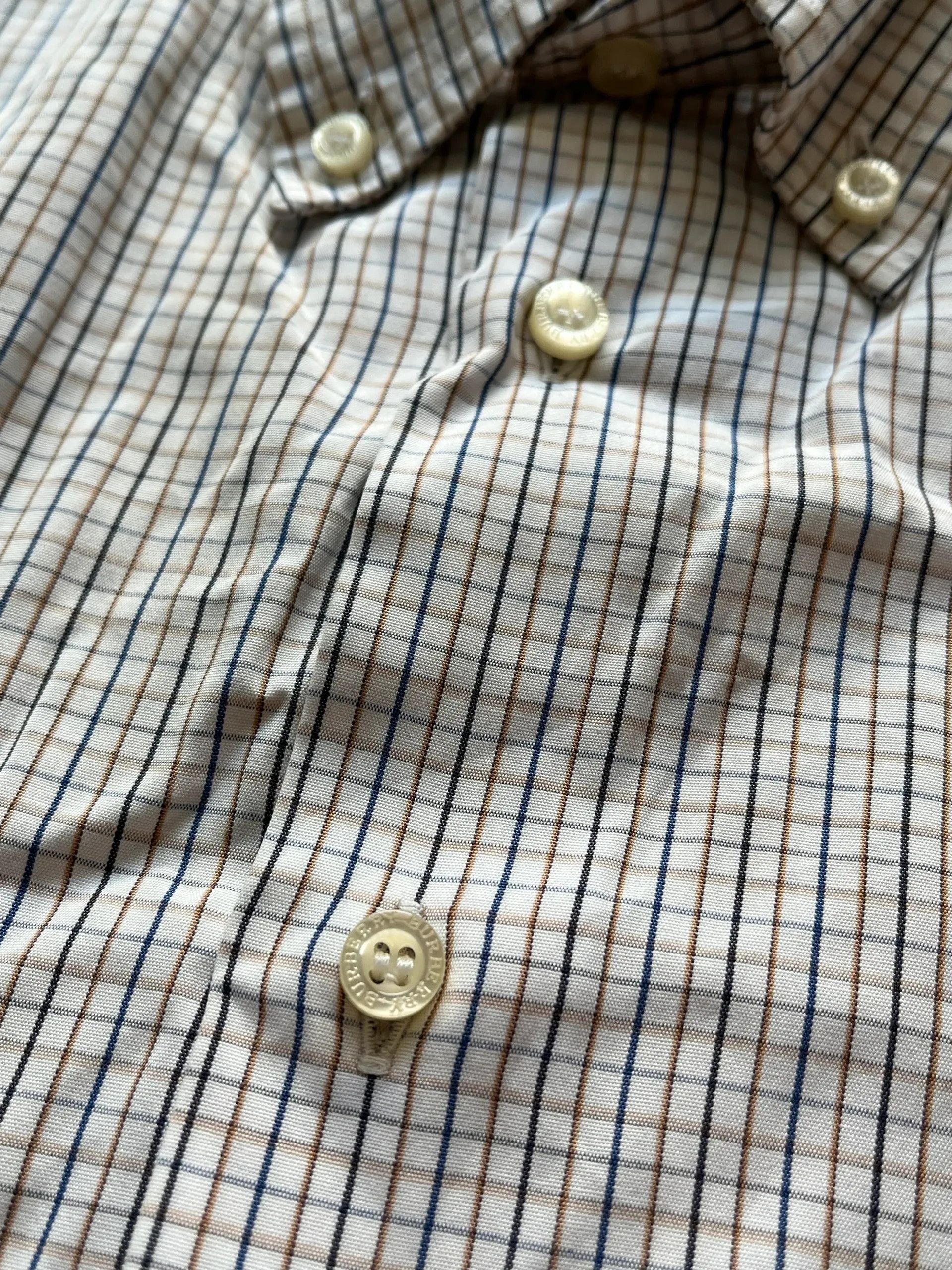 Burberry Burberry London Shirts Sz XL Plaid Cotton Size US XL / EU 56 / 4 - 5 Thumbnail