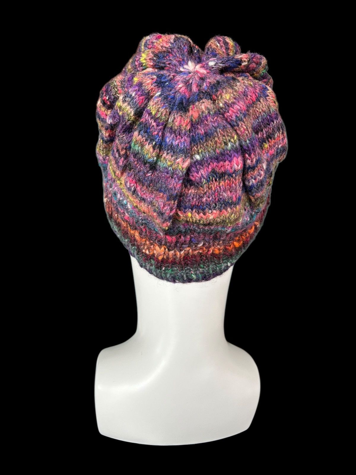 Japanese Brand × Kapital × Vintage Crochet Knitted Handmade Rare Beanie Hats ☠️☠️ Size ONE SIZE - 3 Thumbnail