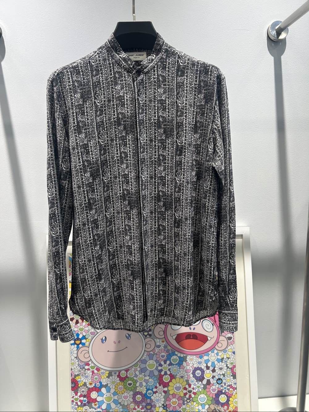 Saint Laurent Paris Saint Laurent Paisley Print Shirt Size M Size US M / EU 48-50 / 2 - 1 Thumbnail