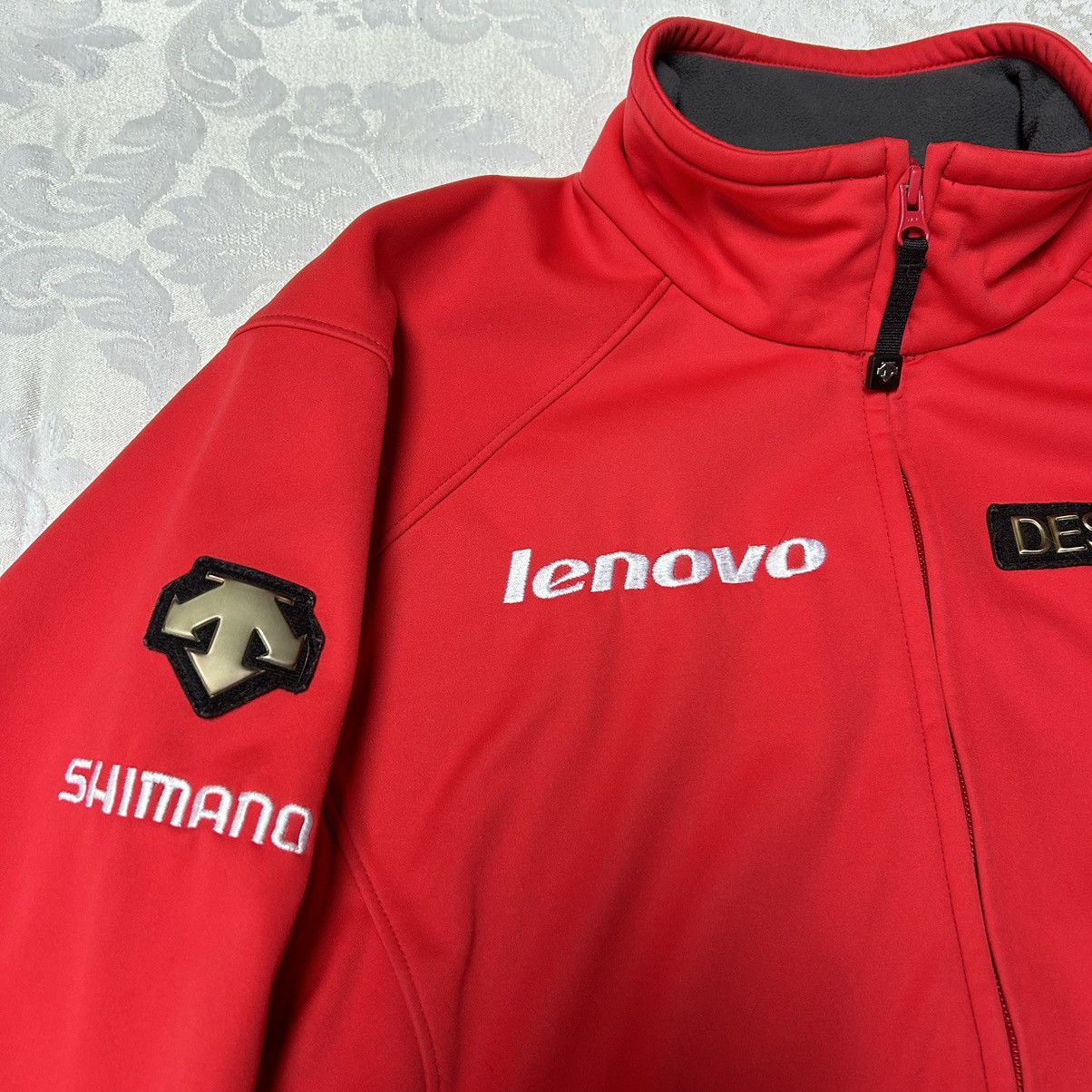 Descente DESCENTE Mens Red Water-Resistant Soft-Shell Jacket Small Size US S / EU 44-46 / 1 - 6 Thumbnail
