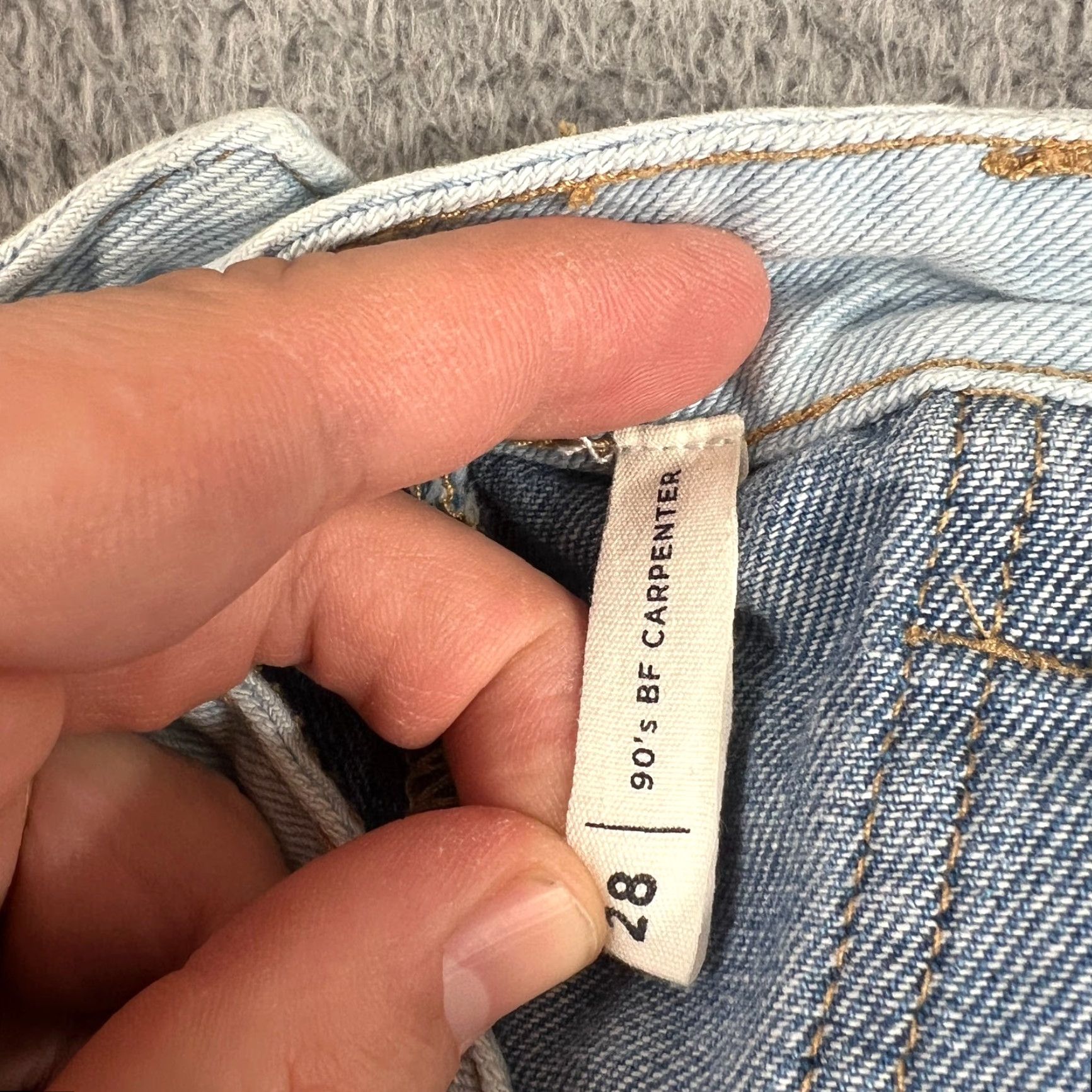 Pacsun Pacsun 90s Boyfriend Carpenter Jeans Womens 28 Blue High Rise Baggy Denim Cargo Size 28" / US 6 / IT 42 - 7 Thumbnail
