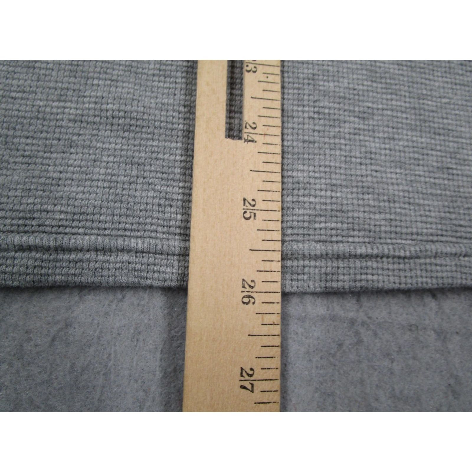 Polo Ralph Lauren VINTAGE Polo Ralph Lauren Hoodie Mens XL Gray Waffle Thermal Pullover Embroidered Pony Mens XL Grey Hooded Pullover Knit Thermal Sweatshirt Size US XL / EU 56 / 4 - 6 Thumbnail