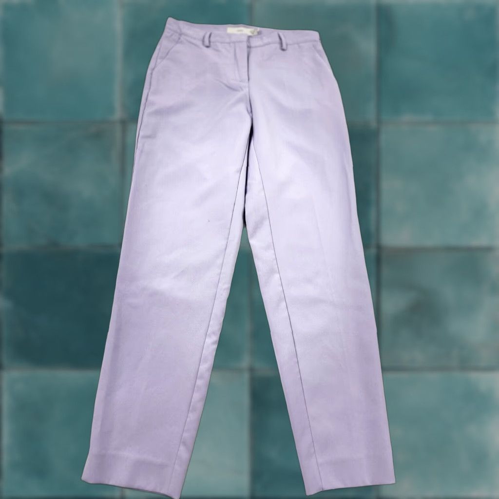 Vintage ICHI Pants Women’s US 4 Purple Lavender Dress Pant Trouser Denmark Designer Pants Skinny Ankle Stretch Womens 4 Purple ICHI IHLEXI Denim? Size 27" / US 4 / IT 40 - 1 Thumbnail