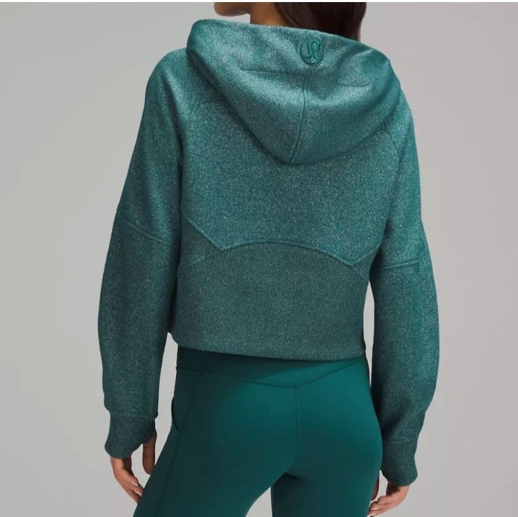 Lululemon Lululemon teal/silver scuba oversize half zip hoodie sz XS/S Size XS / US 0-2 / IT 36-38 - 9 Thumbnail
