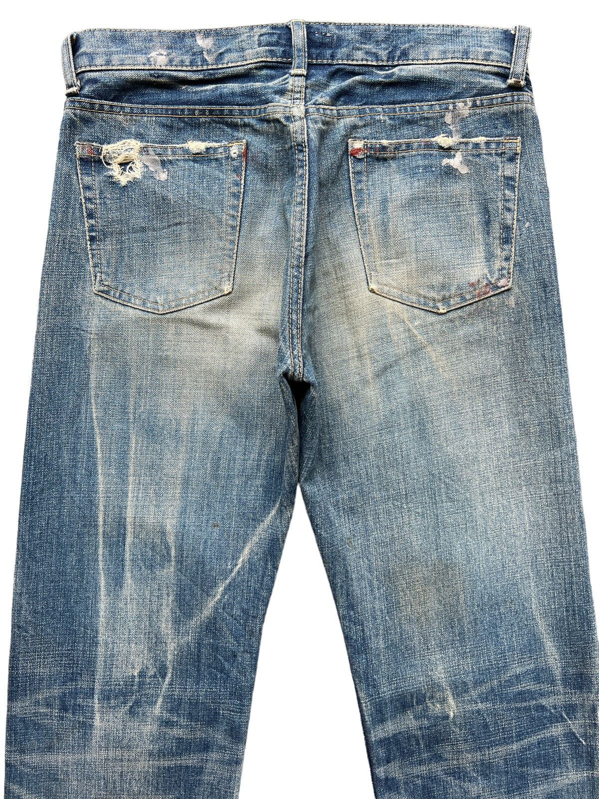 Japan Blue DMG Domingo Japan Rusty Ripped Grunge Distressed Rusty Jeans Size US 31 - 6 Thumbnail