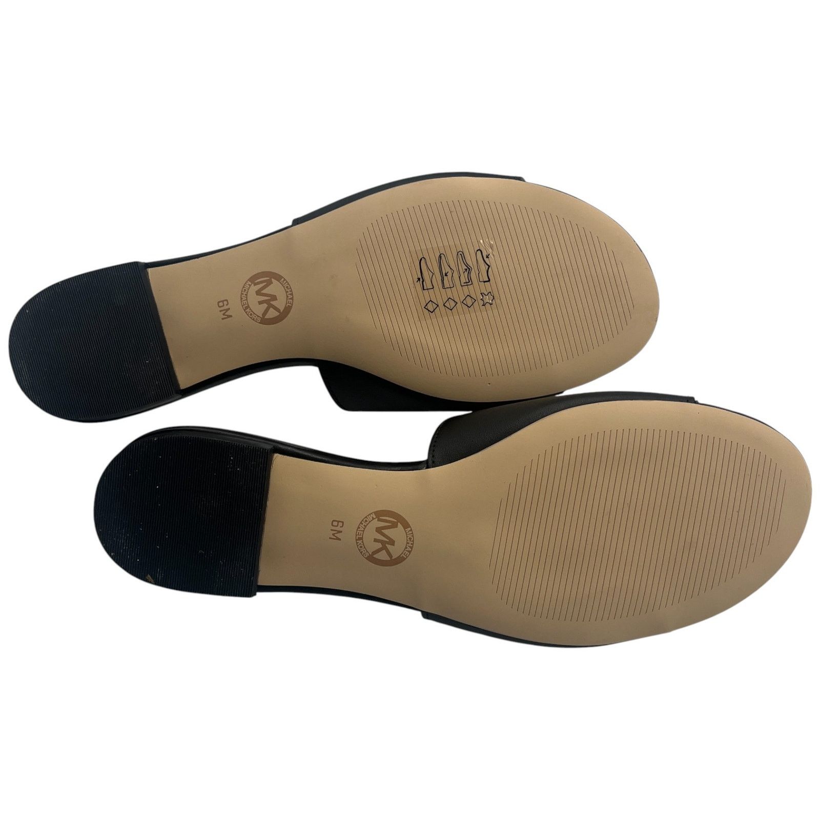 Michael Kors Michael Kors MK Shelly Leather Slides Flat Sandals Black 6M Size US 6 / IT 36 - 8 Thumbnail