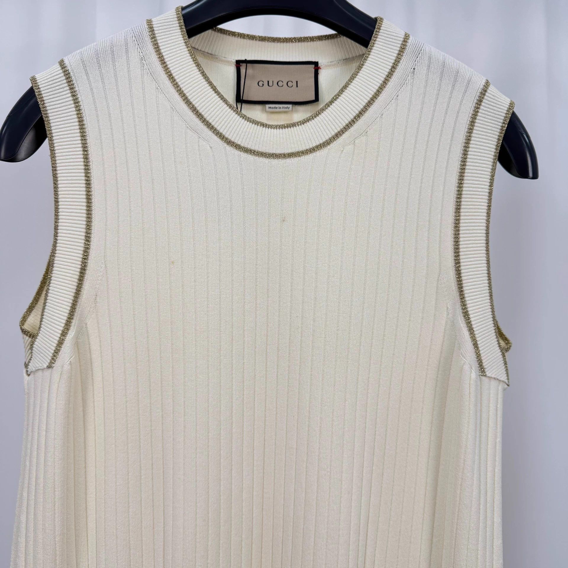 Gucci Gucci GG gold thread knit XS dress Size XS / US 0-2 / IT 36-38 - 3 Thumbnail