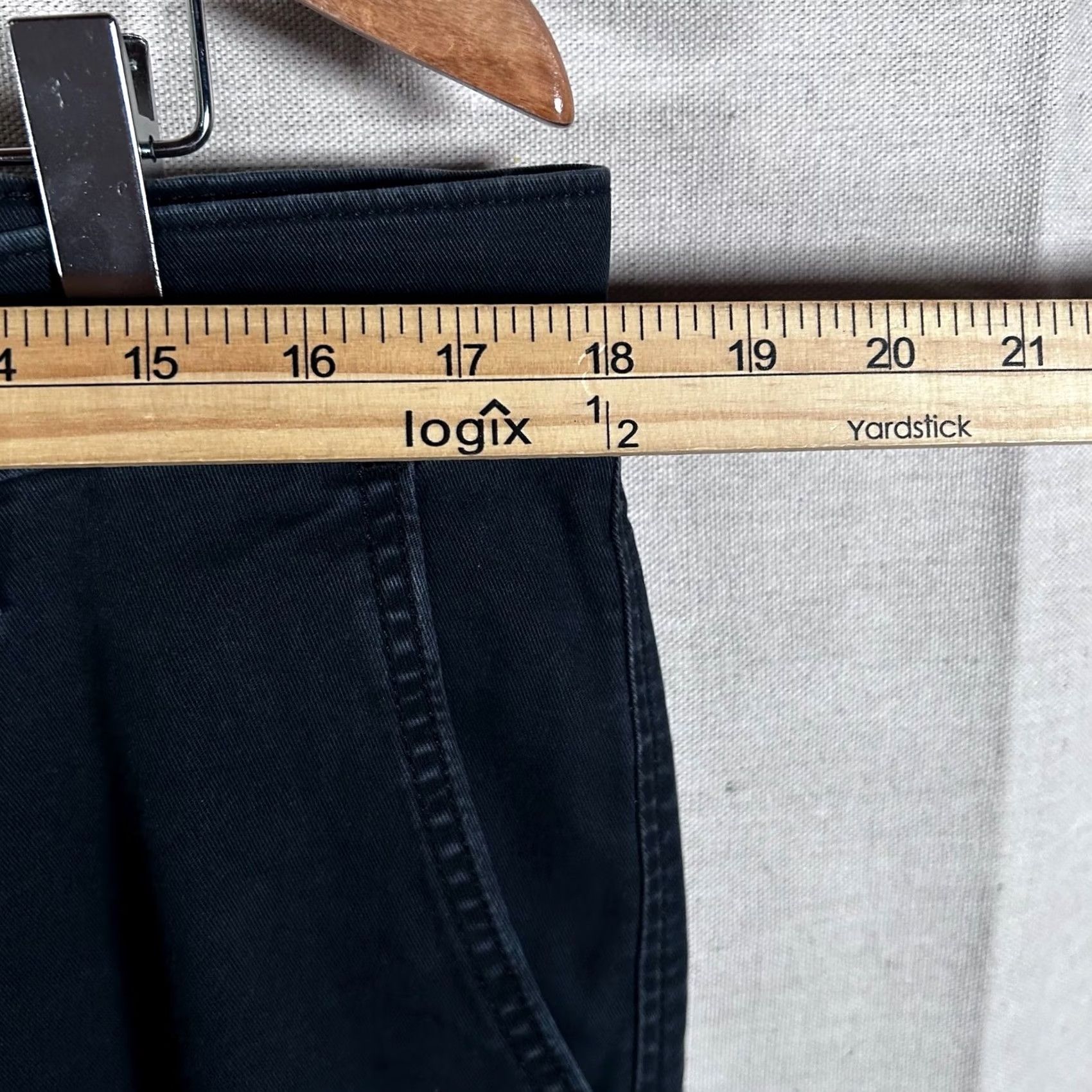 Levi's Levi's XX Chino Standard Taper Pants Black 36 Waist 32 Inseam Mens Regular Fit 5-Pocket Denim Cotton Blend Tapered Front Flat Button Zip Vintage: No Size US 36 / EU 52 - 6 Thumbnail