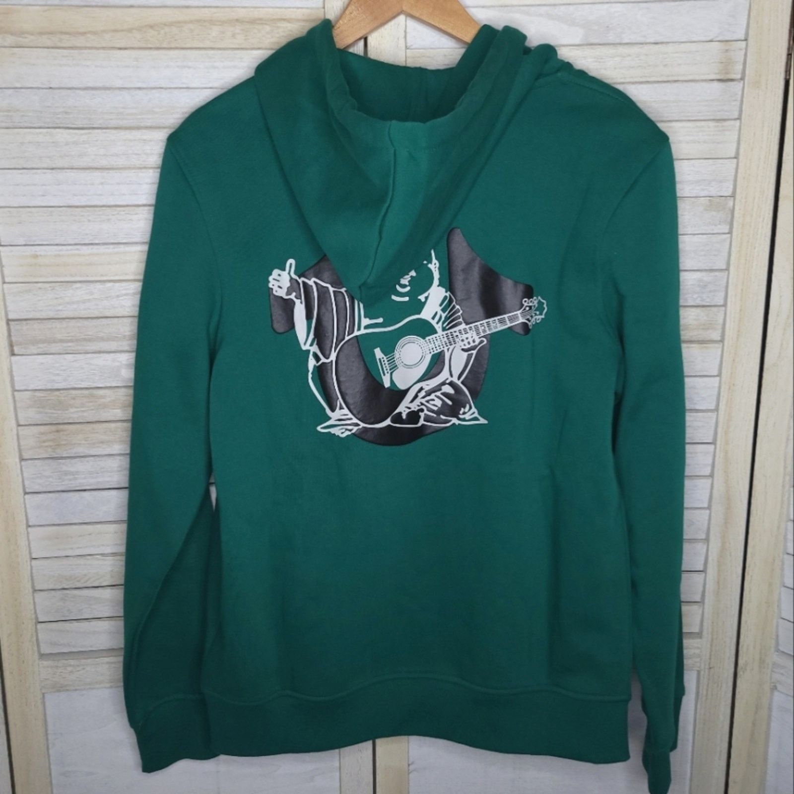 True Religion NWT True Religion Buddha Fleece Jacket Green Full Zip Hoodie Size US M / EU 48-50 / 2 - 1 Thumbnail