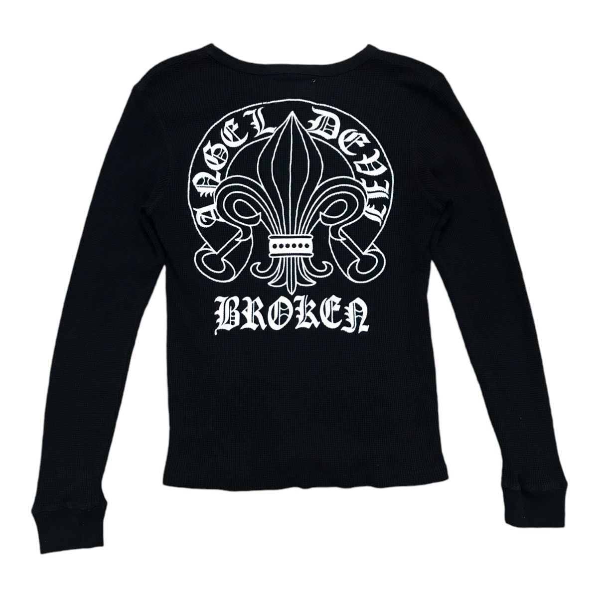 Japanese Brand Duralumin Like CH Long Sleeve Distress Shirt Size US S / EU 44-46 / 1 - 1 Thumbnail