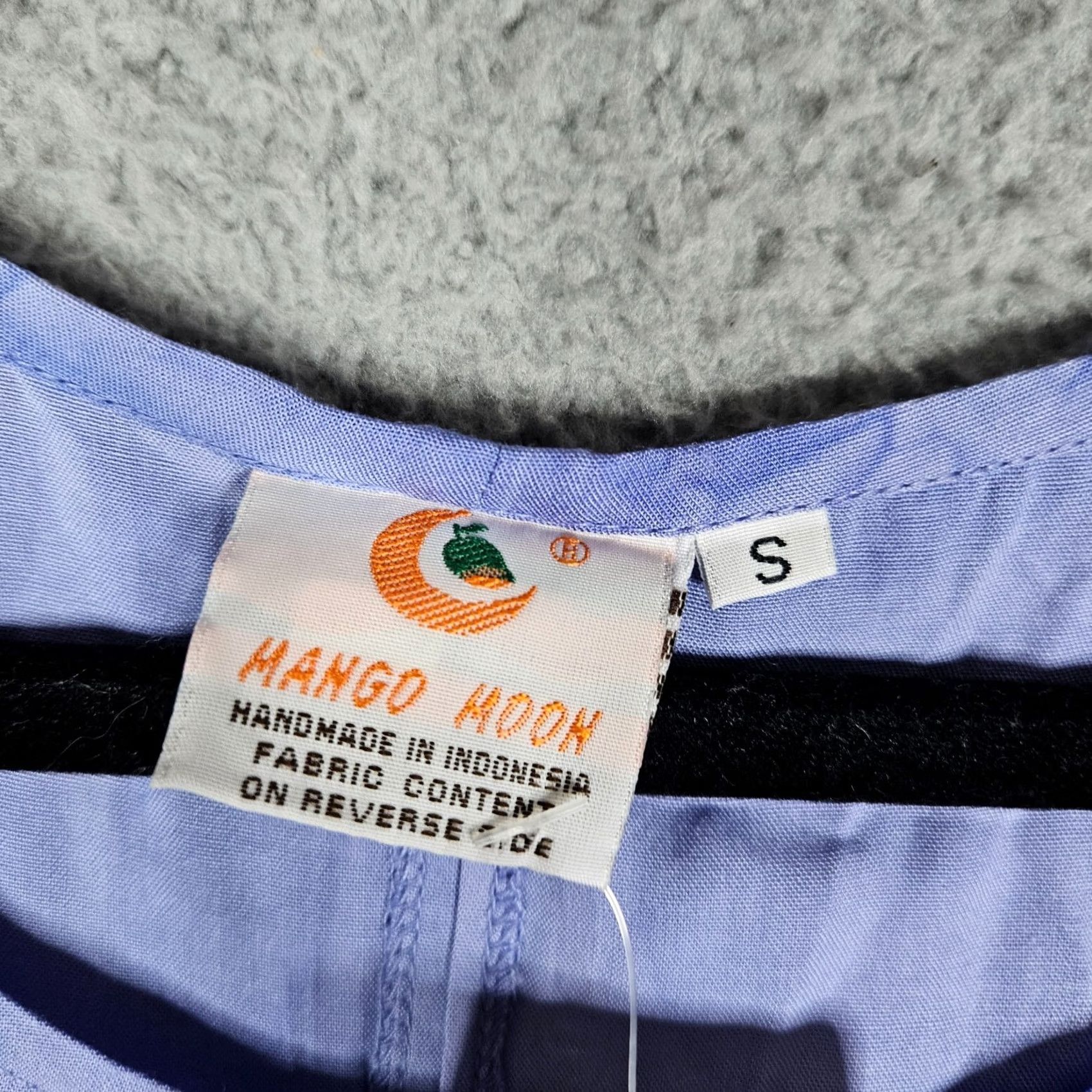 Mango MANGO MOON Women's Mini Dress Short Sleeve Tie Dye Round Neck S Multicolor Moon Pattern Size S / US 4 / IT 40 - 6 Thumbnail