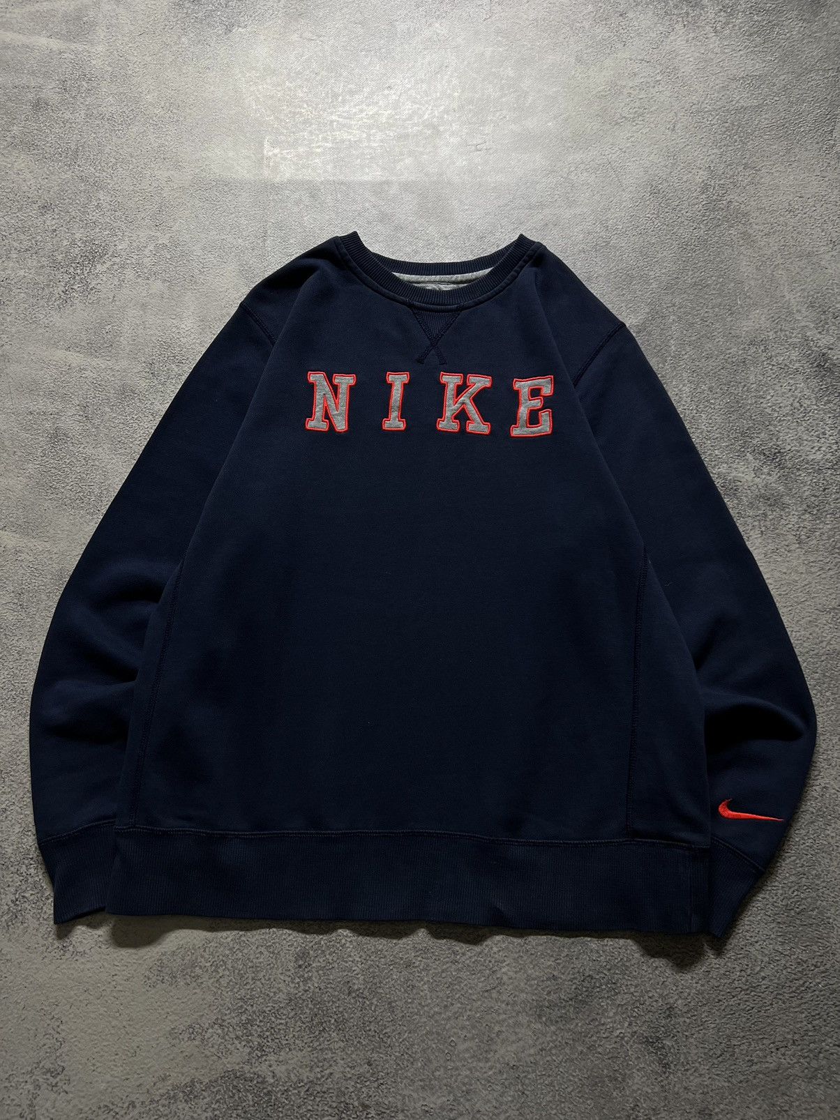 Nike × Vintage Vintage Y2k Nike 💙 Spell Out Big Logo Sweatshirts 00’s Size US XS / EU 42 / 0 - 1 Thumbnail
