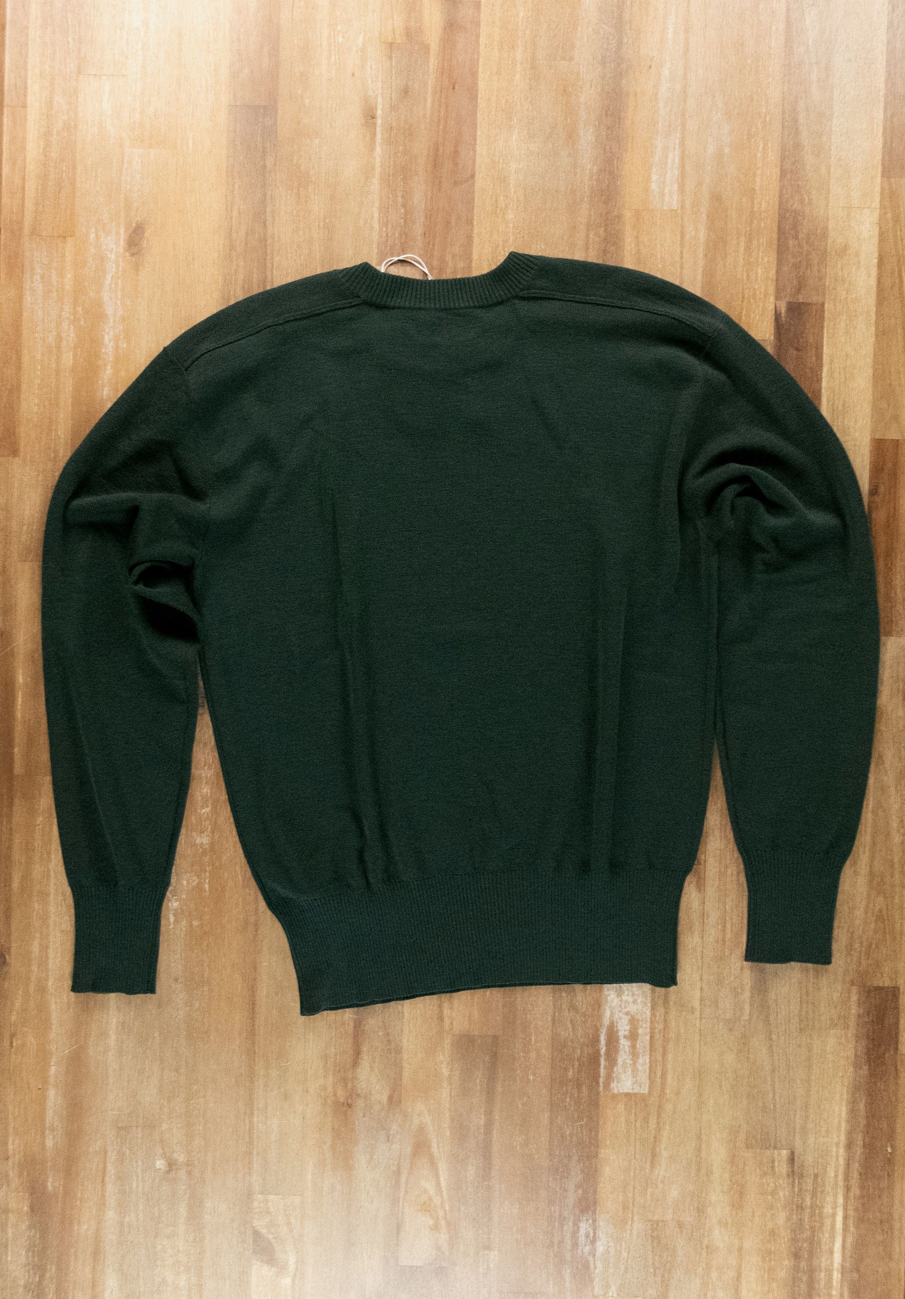 Burberry BURBERRY solid ivy green straight fit wool sweater Medium Size US M / EU 48-50 / 2 - 11 Thumbnail