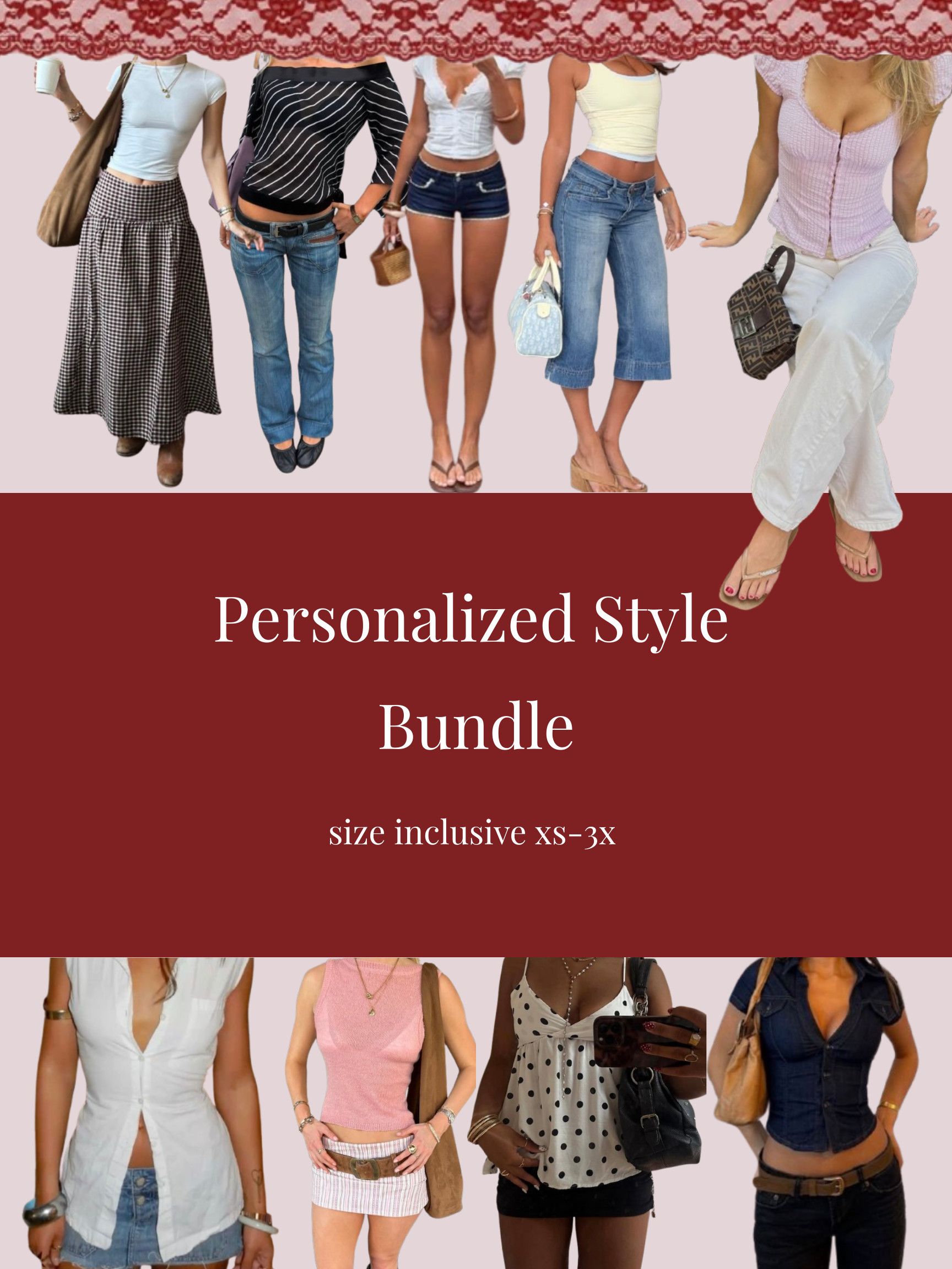 Other Personalized Thrifted Clothing Bundle – Curated Style Box Size ONE SIZE - 1 Thumbnail