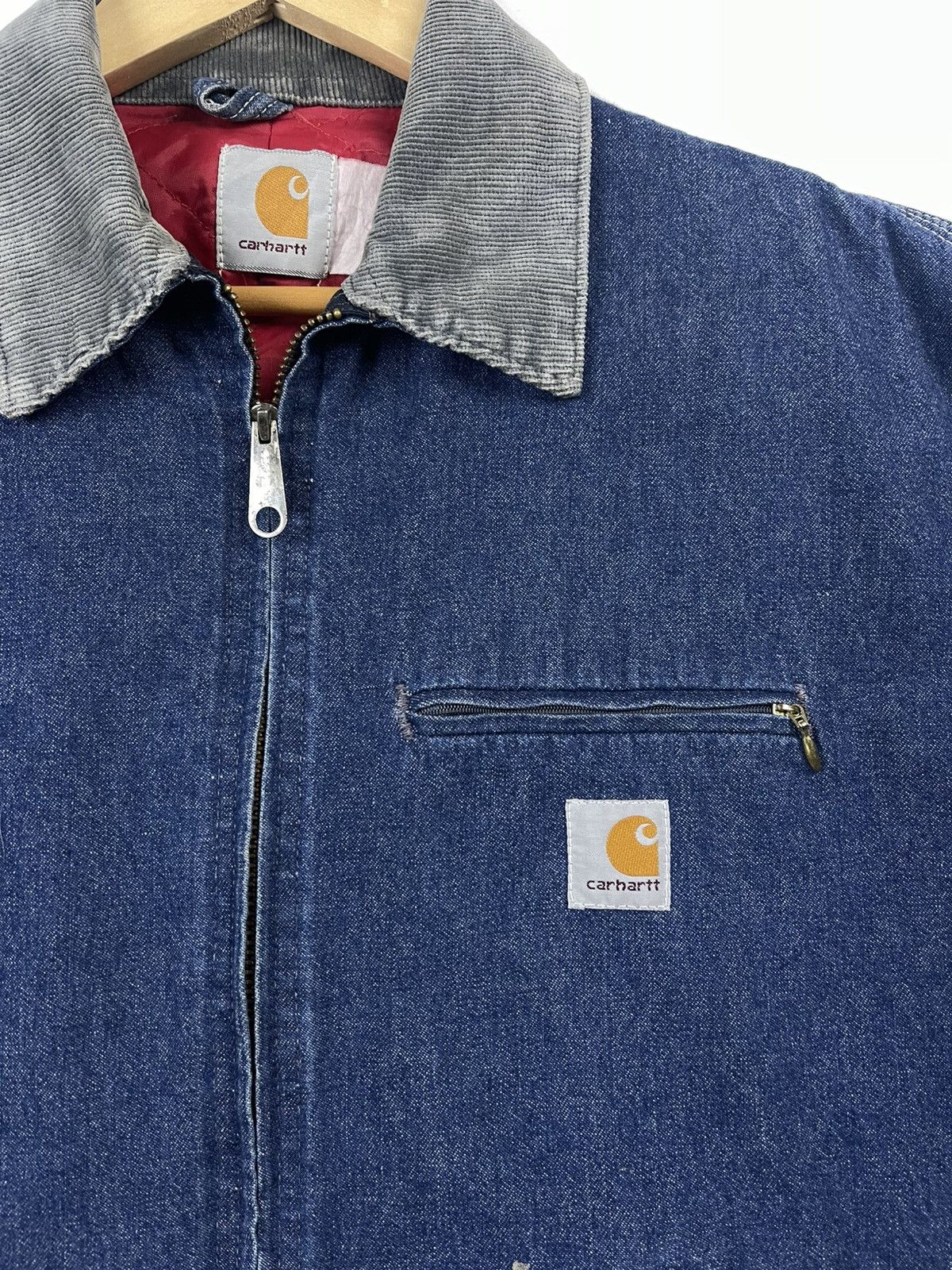 Carhartt × Vintage Carhartt Detroit Jacket Denim Size US L / EU 52-54 / 3 - 5 Thumbnail