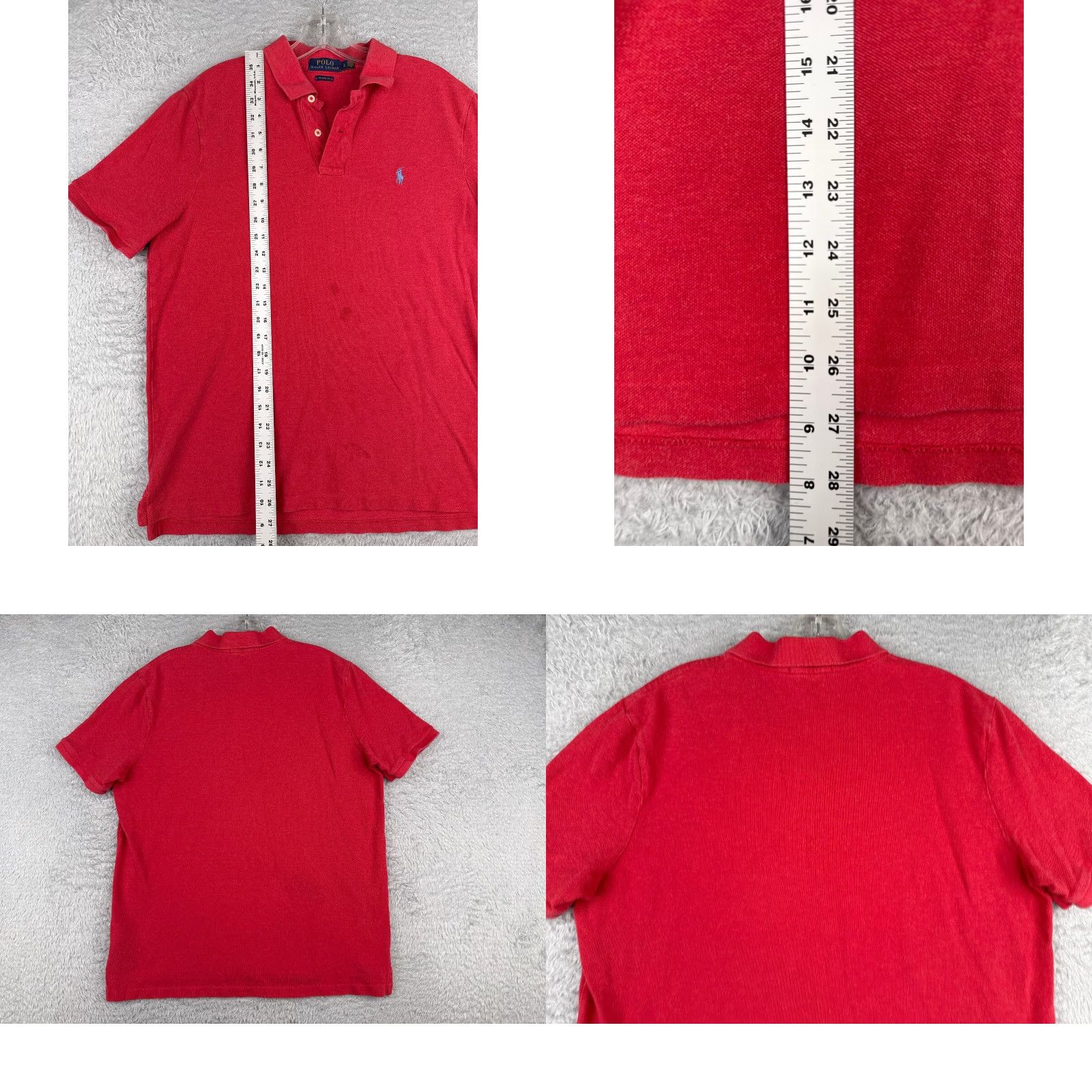 Ralph Lauren Polo Ralph Lauren Polo Shirt Men Large Red Classic Fit 100% Cotton READ Size US L / EU 52-54 / 3 - 9 Thumbnail