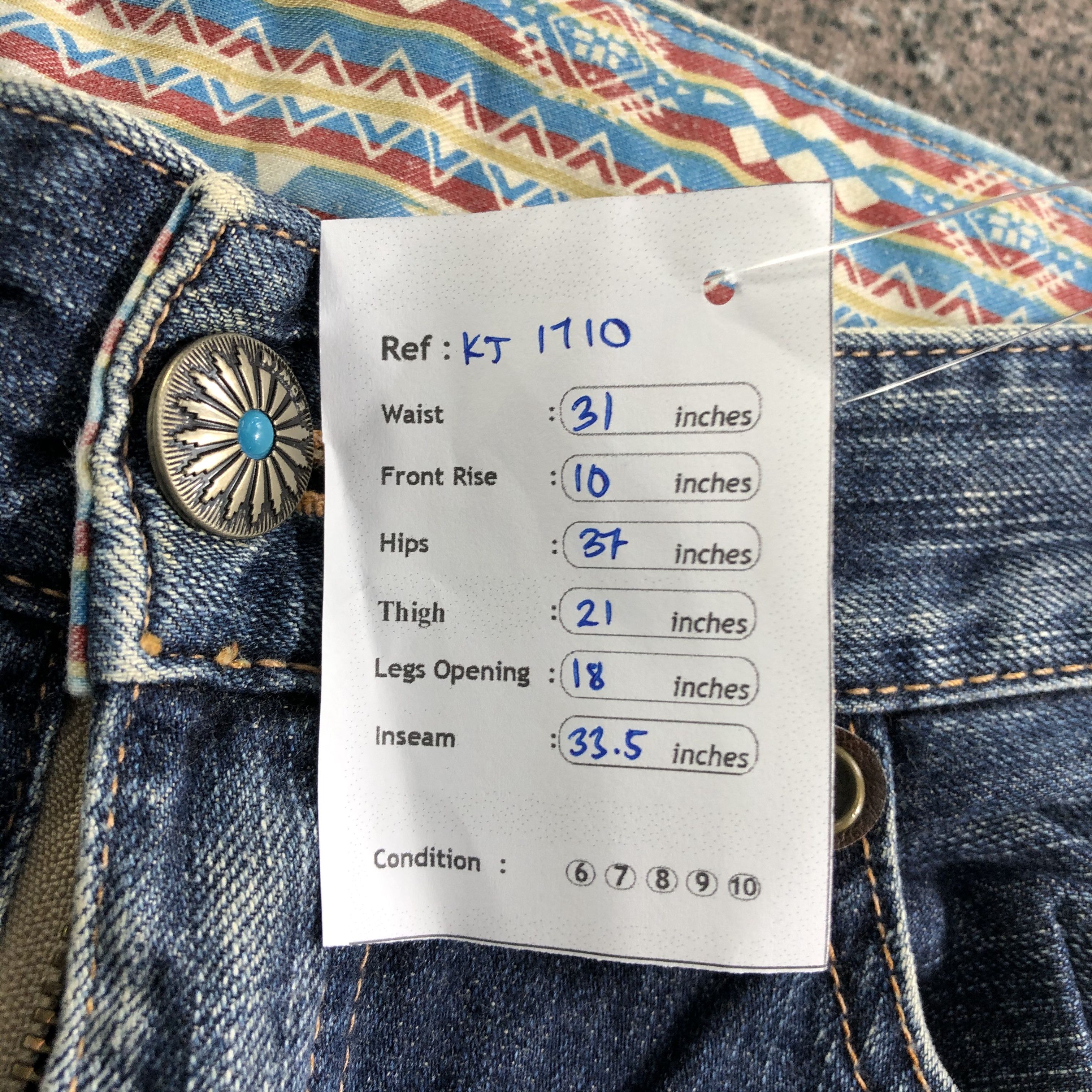 Edwin Edwin XV Jeans Distressed Flare Denim KJ1710 Size US 28 / EU 44 - 12 Thumbnail