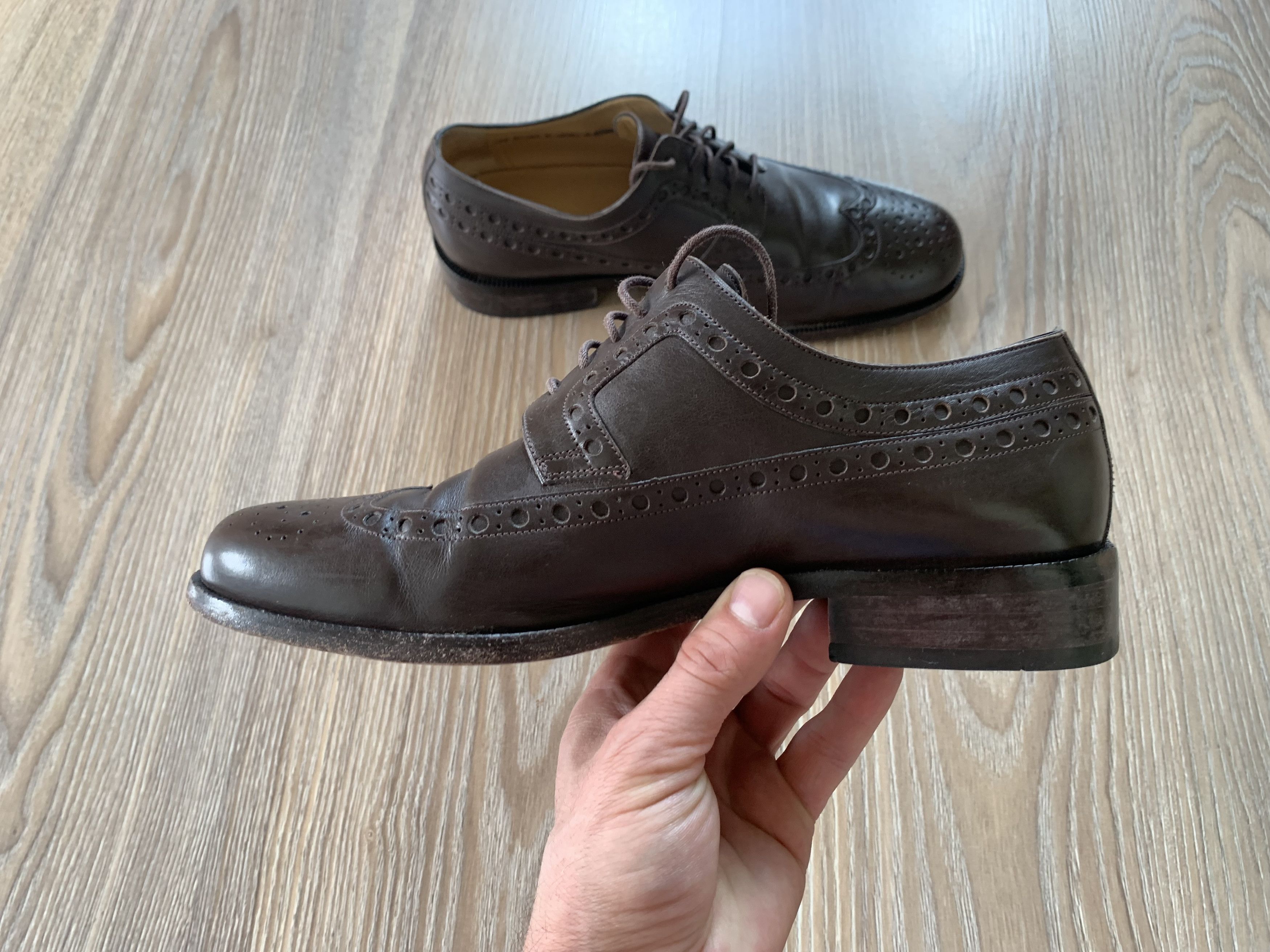Bally Bally Men's Leather Oxford Shoes Size US 6.5 / EU 39-40 - 6 Thumbnail