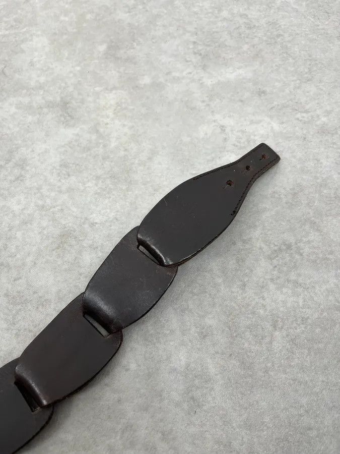 Gucci AW2002 Gucci Brown Leather Belt by Tom Ford Size ONE SIZE - 7 Thumbnail